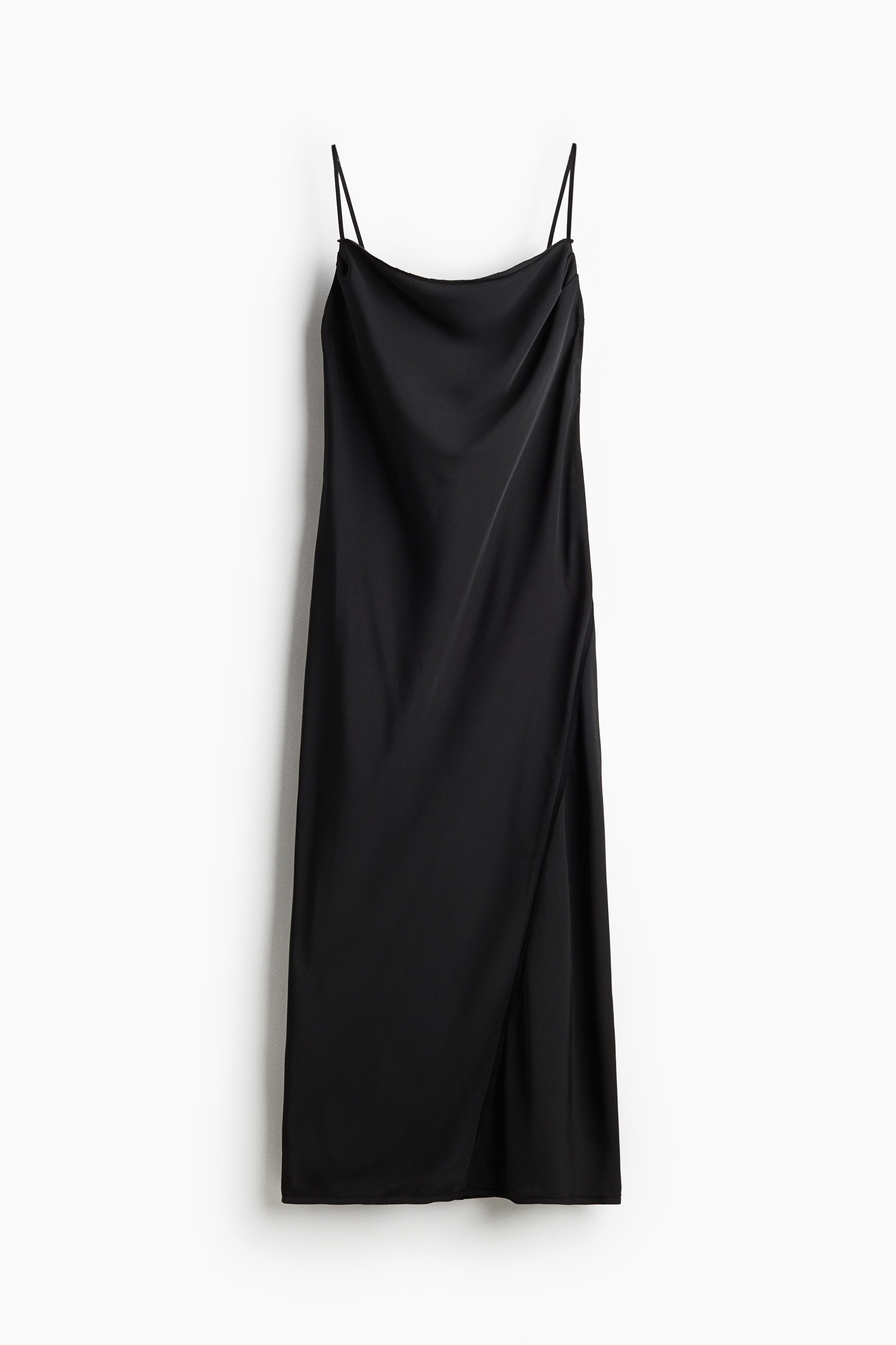 H & M - Trägerkleid mit Zierlasche - Schwarz - Damen