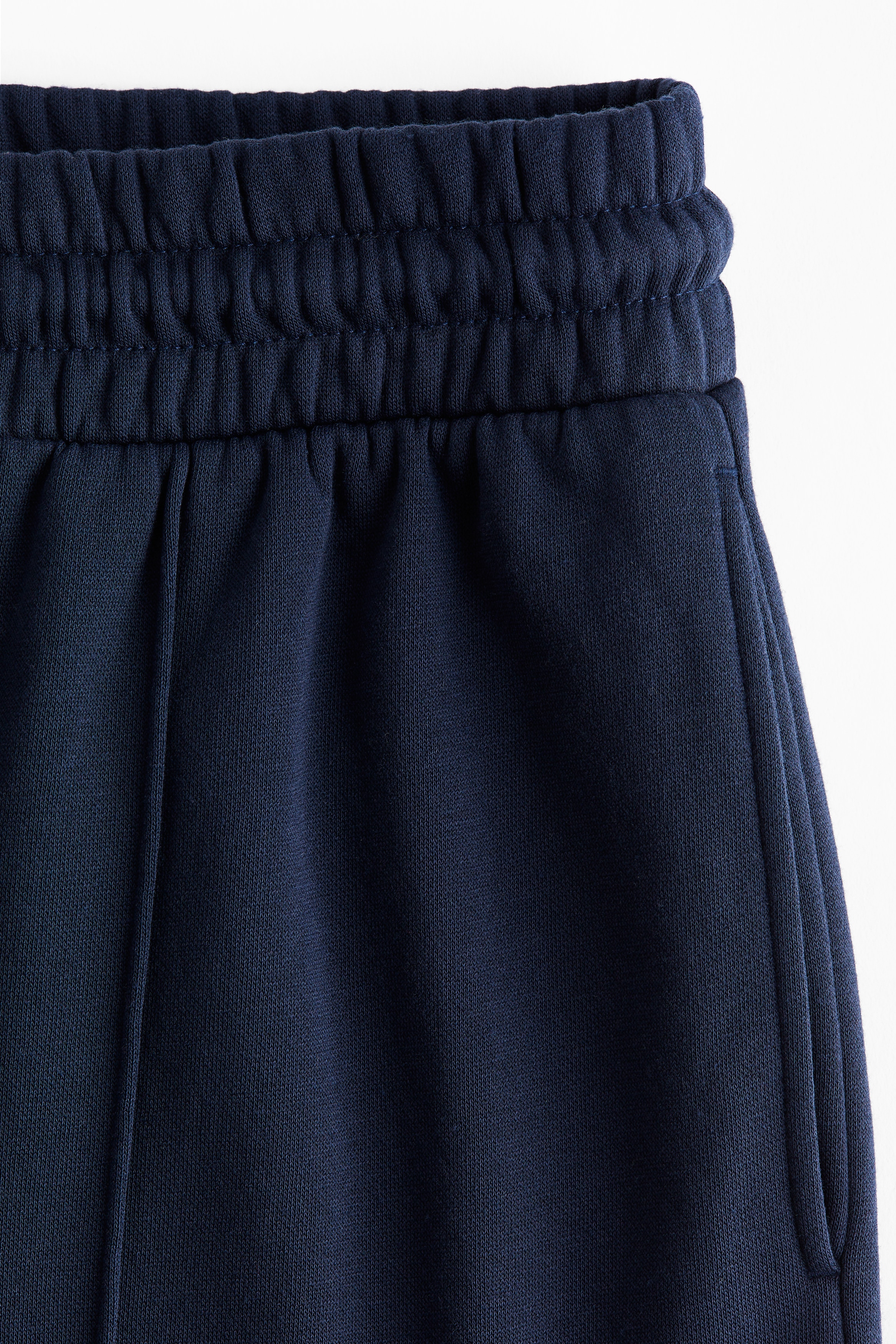 Wide crease-front sweatpants