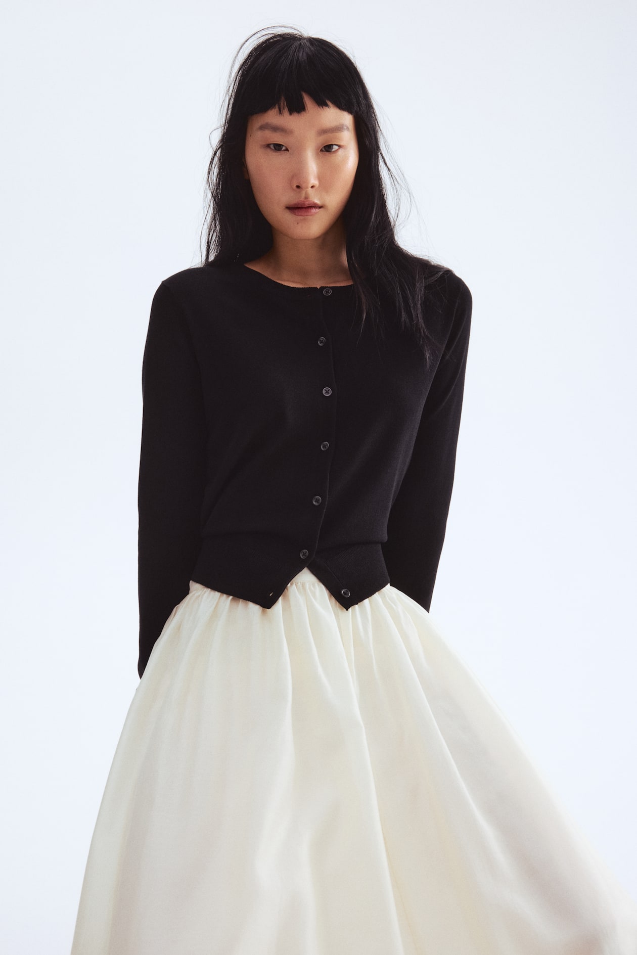 Gilet en maille fine - Noir - FEMME | H&M FR