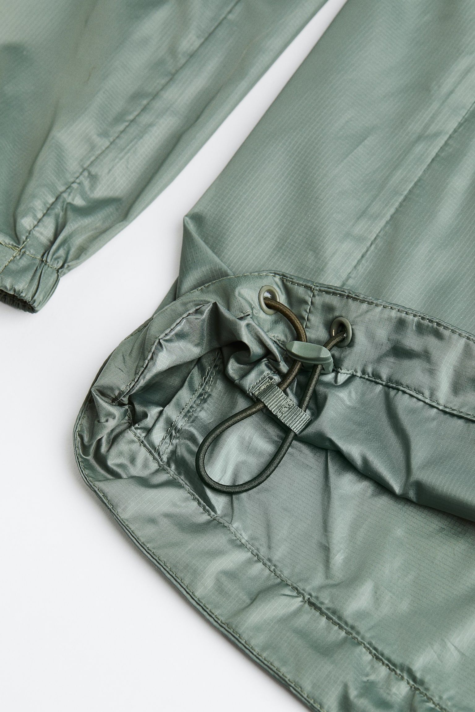 Lightweight running popover jacket - Sage green/Grey - 2