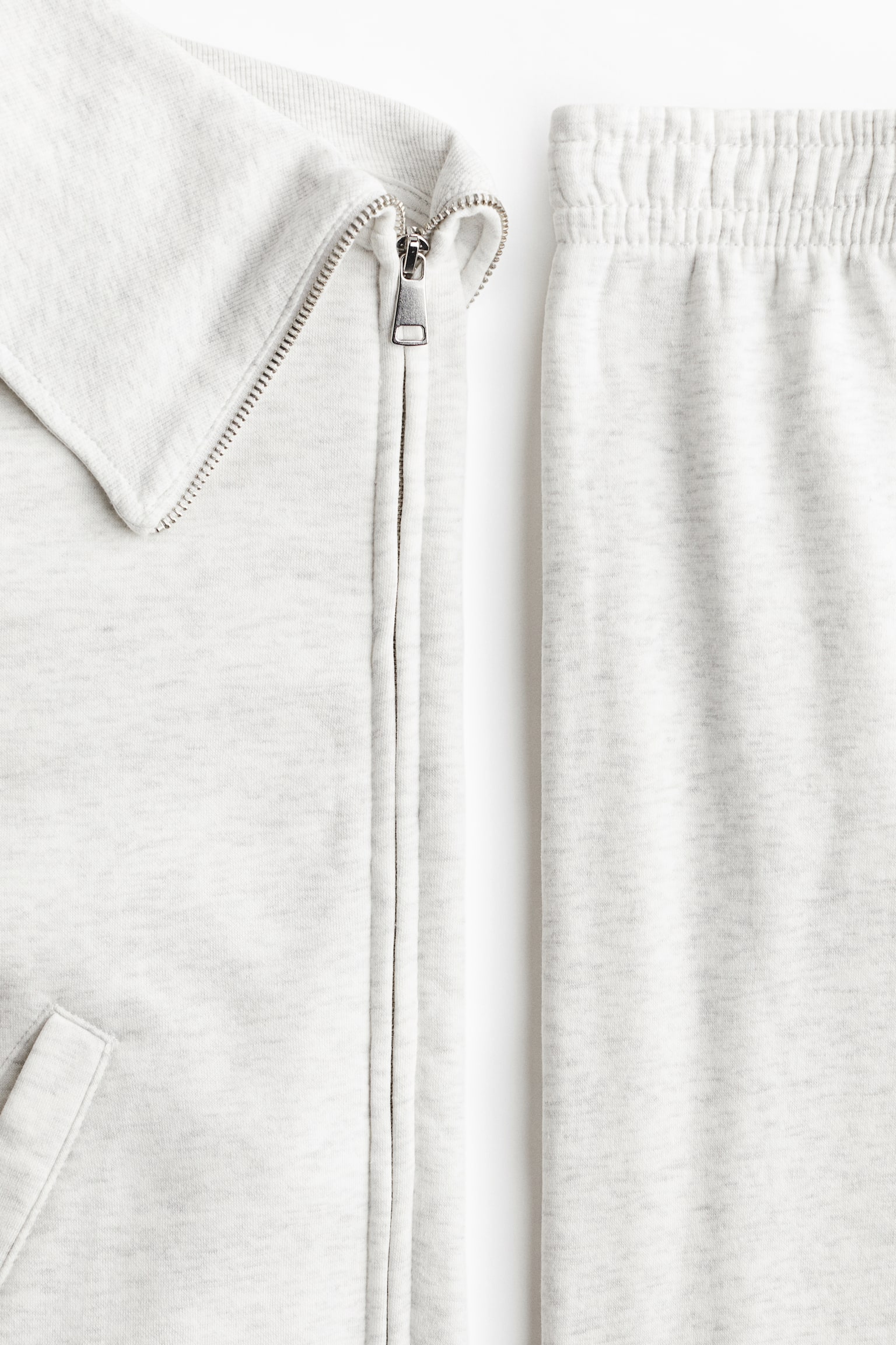 Комплекты H&M 2-piece Sweatsuit, цвет: Светлый серый меланжевый — фото 5