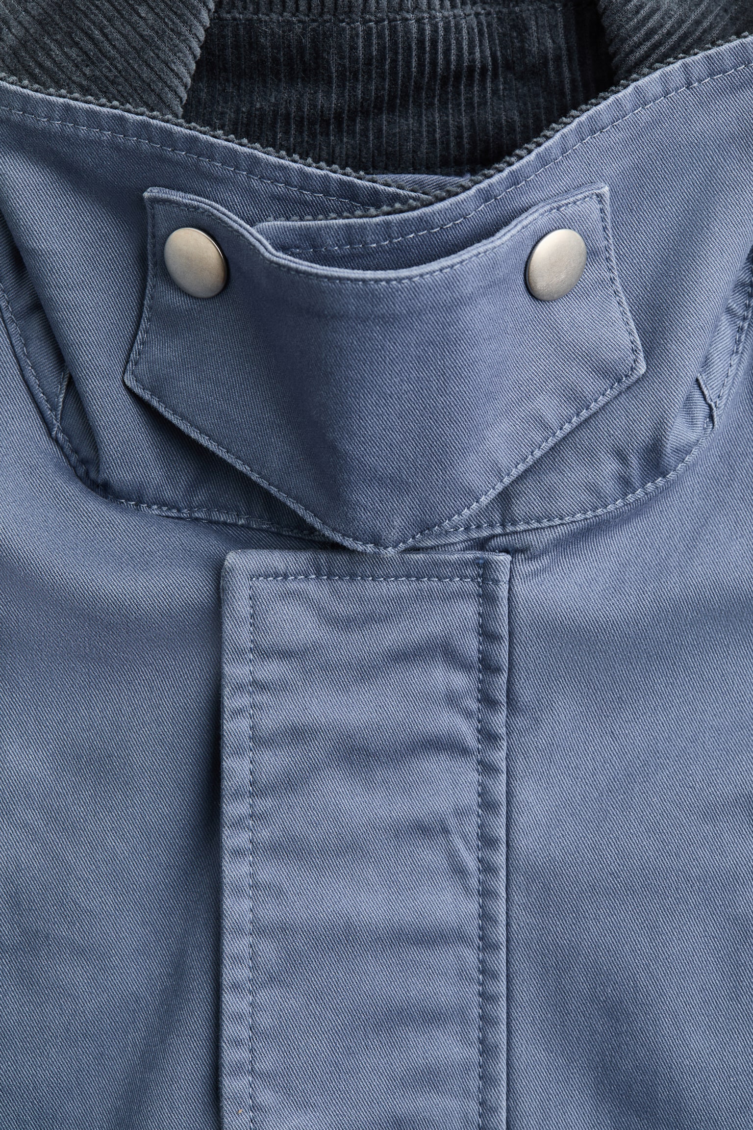 コーデュロイカラー ツイルジャケット - ダスティブルー - 6