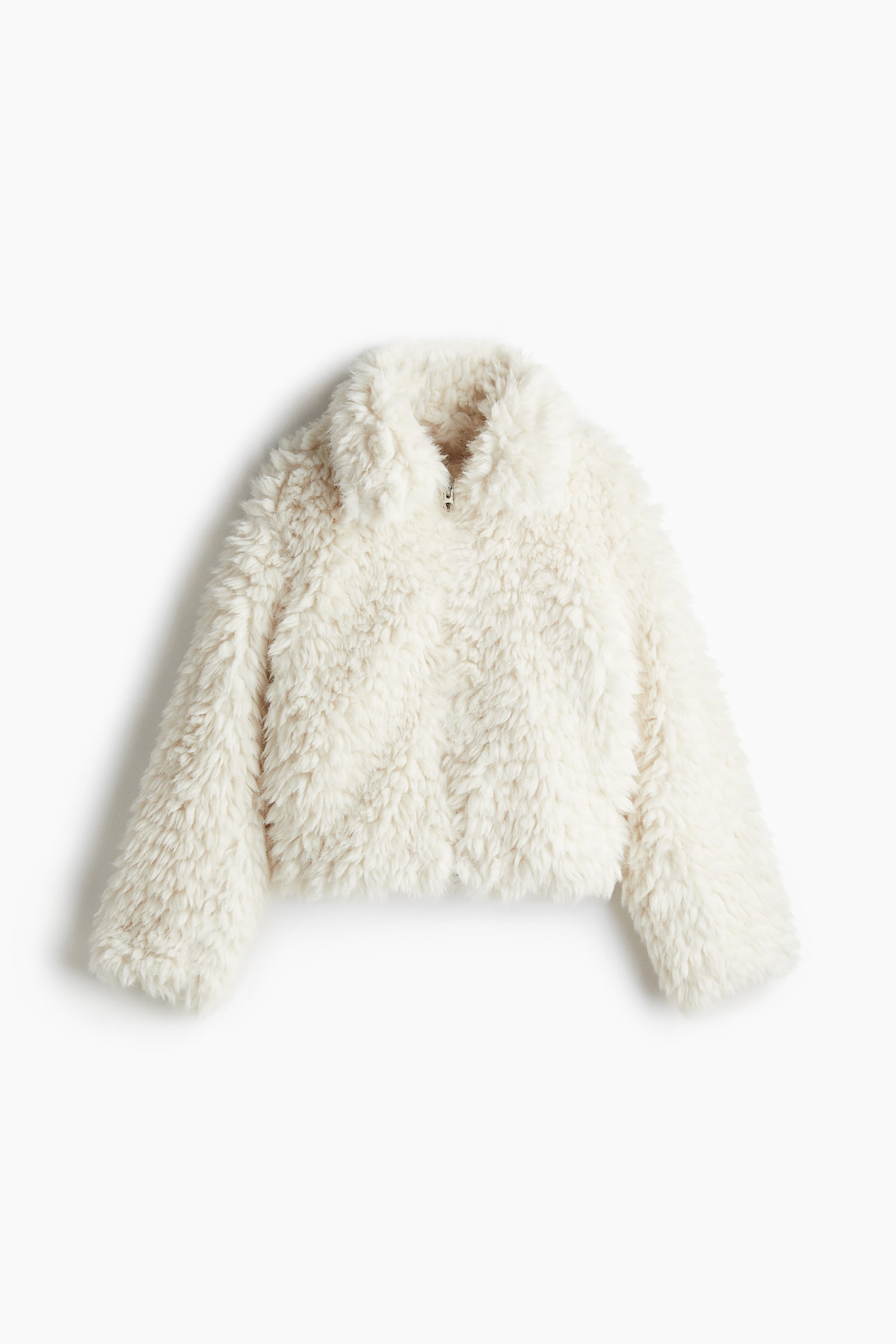 Fluffy jacket - Cream/Beige/Brown - 1