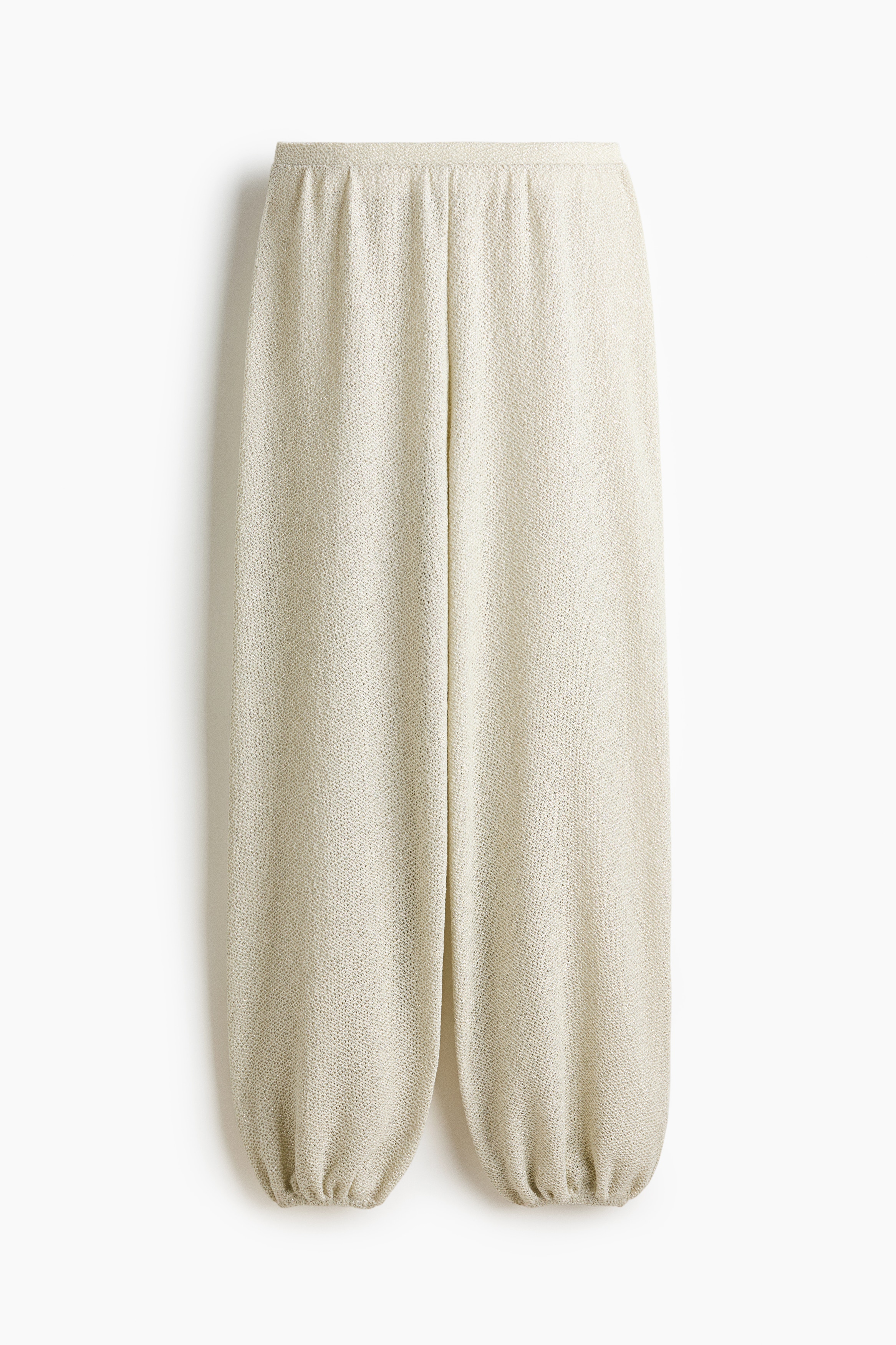 Glitzerhose mit Balloon Leg - Helles Mattgrün