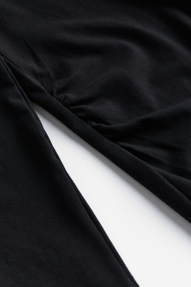 MAMA Top en jersey de coton - Noir/Gris clair chiné - 5