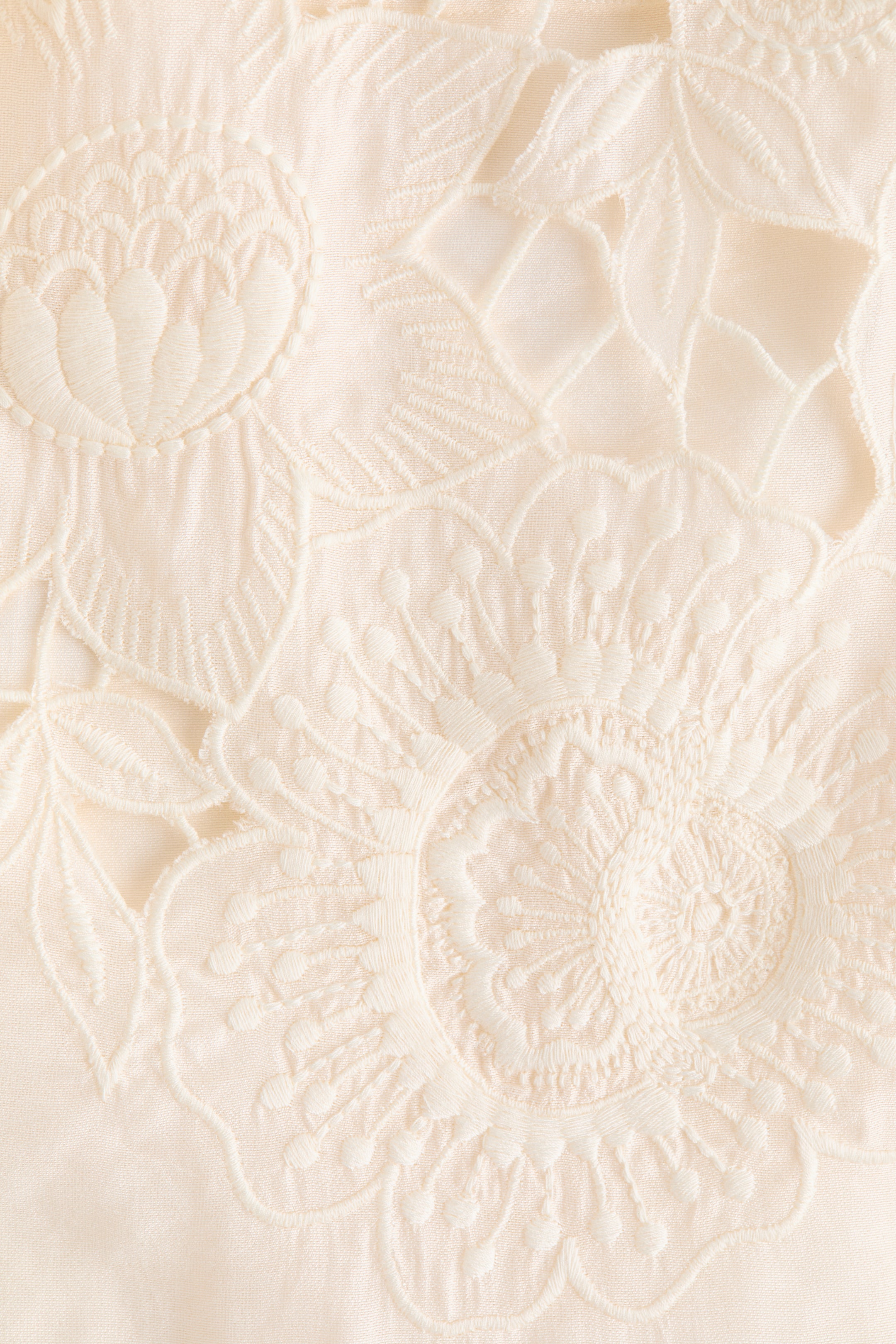 Shirt with Eyelet Embroidery