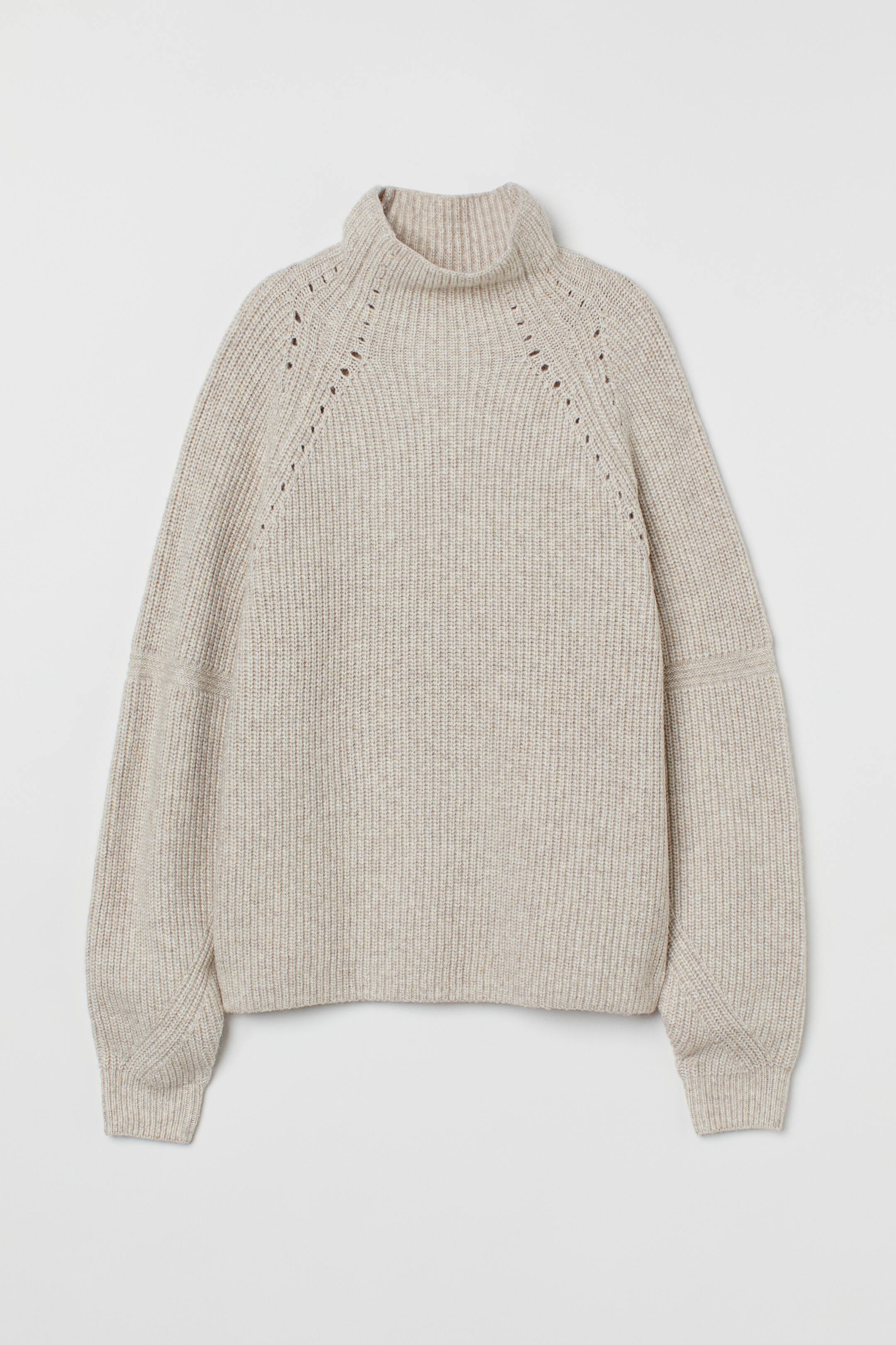 Visualizza immagine più grande: Pullover a coste - Beige chiaro mélange - DONNA | H&M IT 1