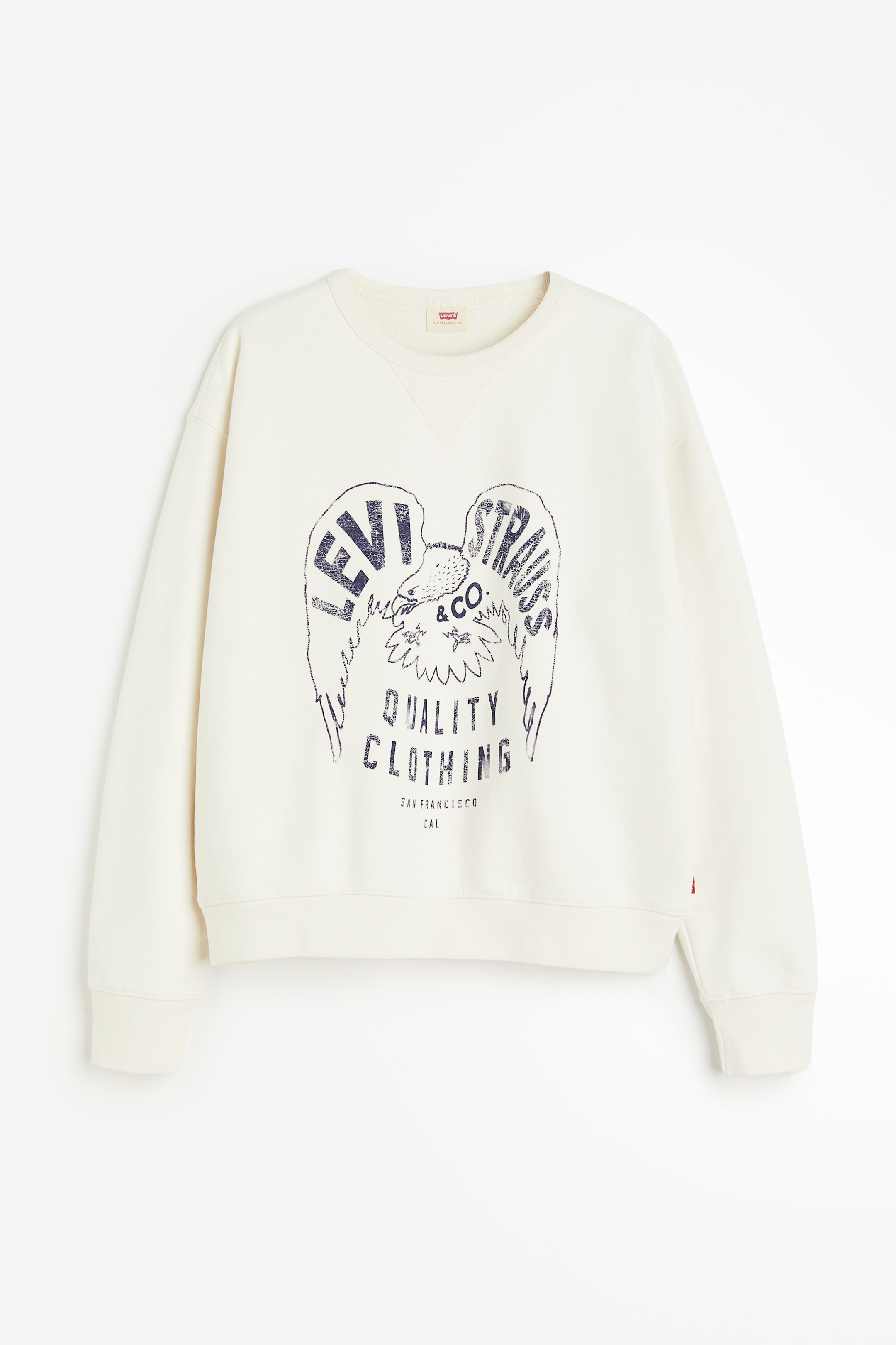 Größeres Bild anzeigen: Graphic Signature Crewneck Sweatshirt - Crew Levis Eagle Egret - Levi's® - Ladies | H&M AT 1