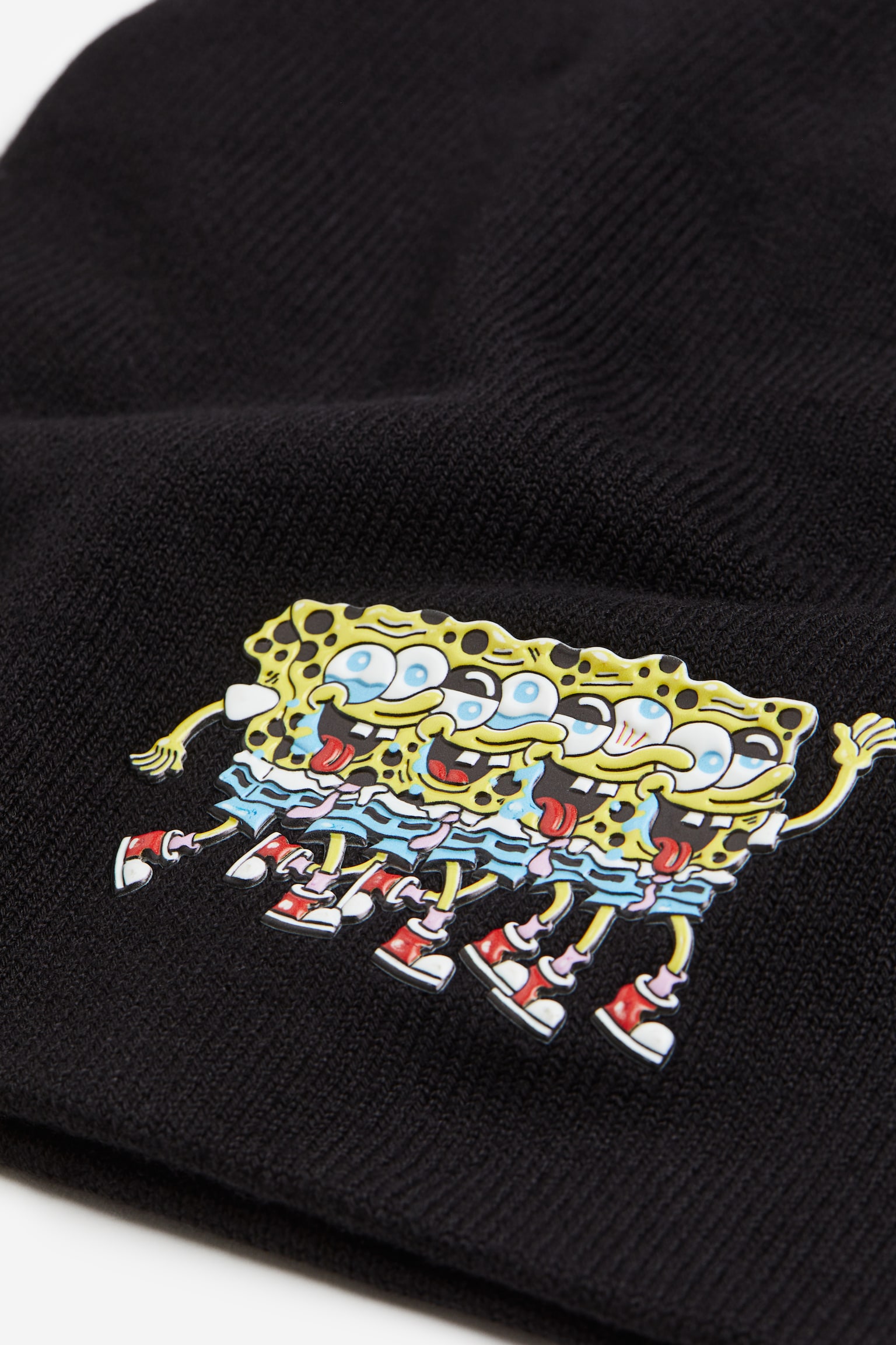 Print Design Beanie - Black/SpongeBob SquarePants - 2