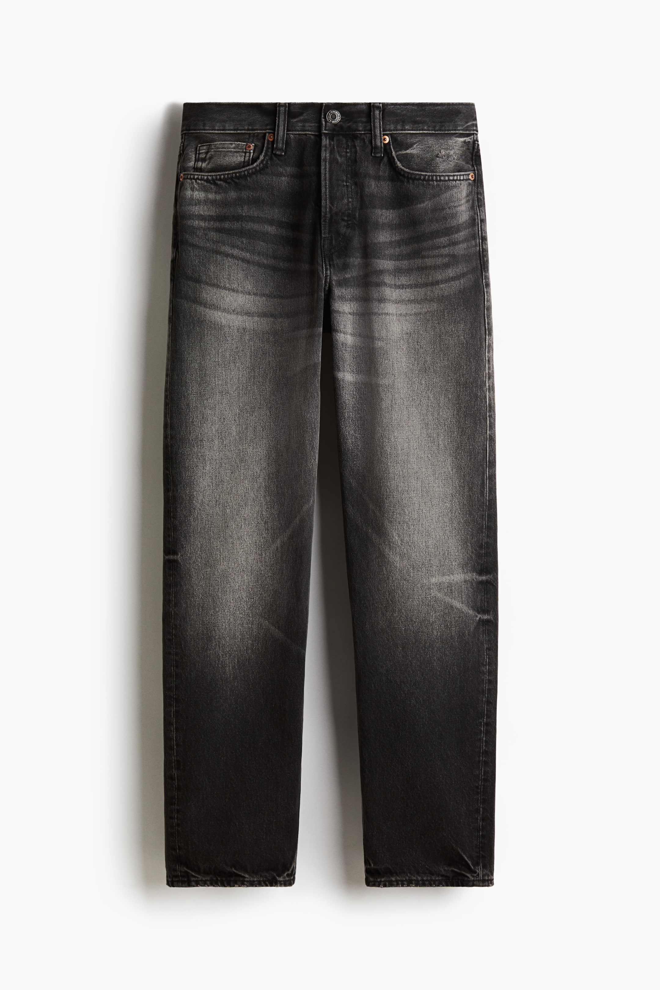 Relaxed Jeans - Denim black - Men | H&M GB 5