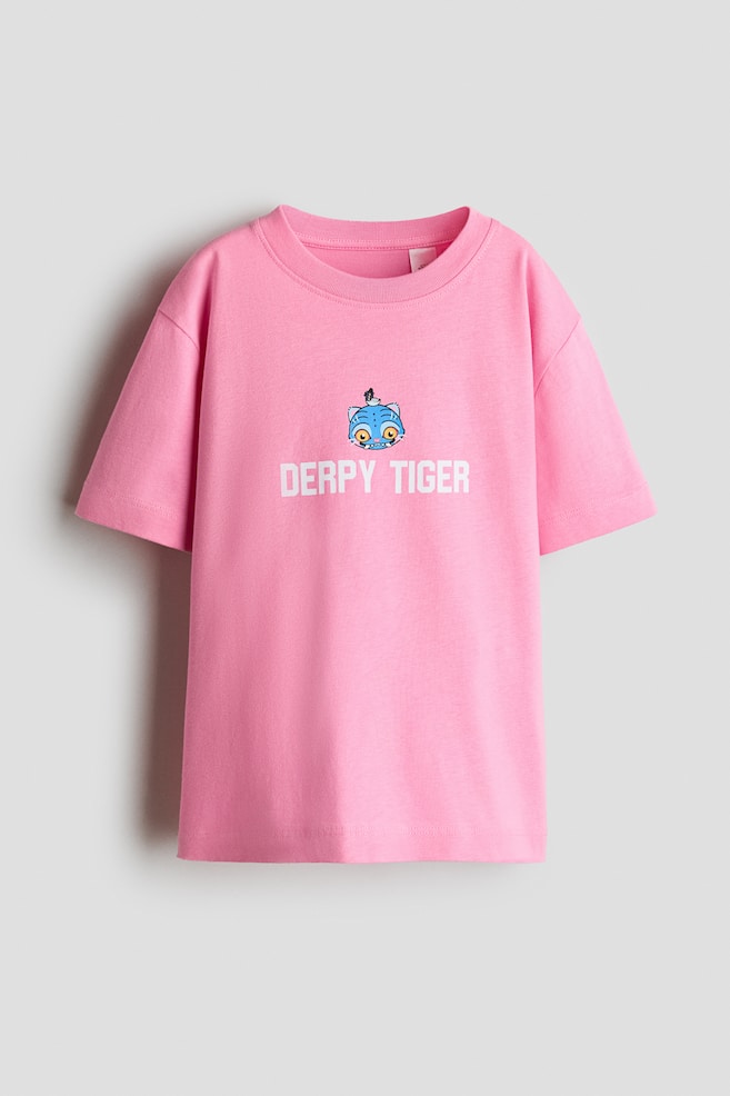 Printed cotton T-shirt - Pink/KPop Demon Hunters/White/KPop Demon Hunters/Lilac/KPop Demon Hunters - 1