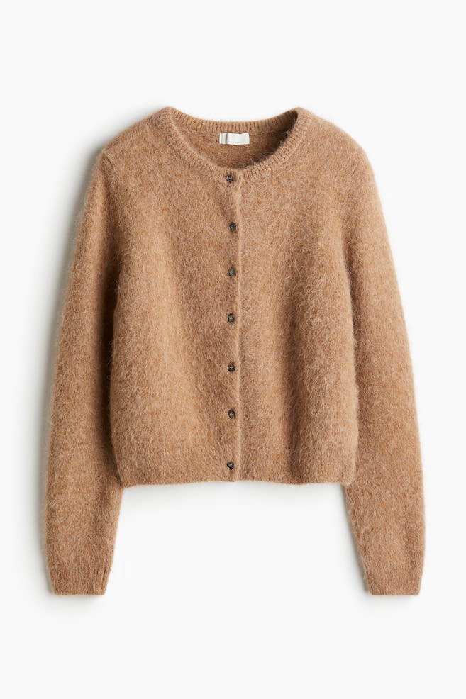 Gilet en alpaga mélangé - Beige foncé/Crème - 1