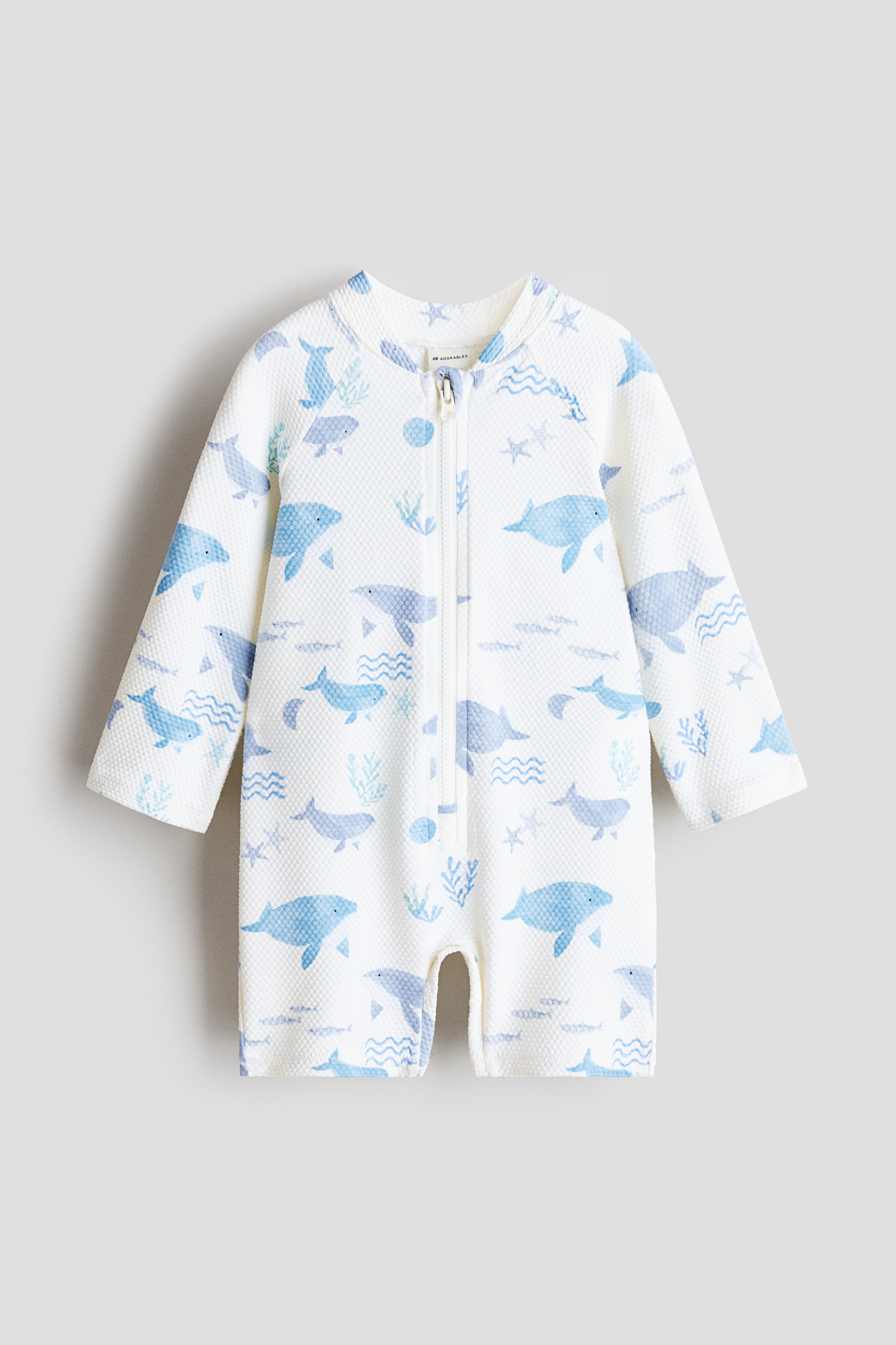 H & M - Badeoverall mit UPF 50 - Weiß - Kinder