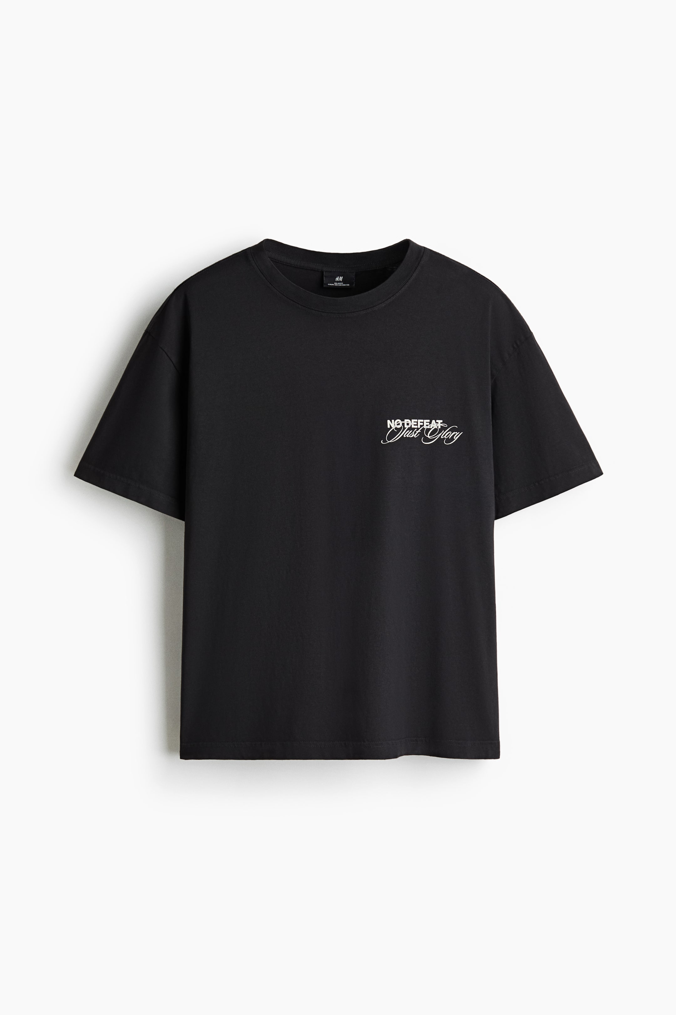 View larger image: Loose Fit Printed T-shirt - Dark grey/No Defeat - Men | H&M 1