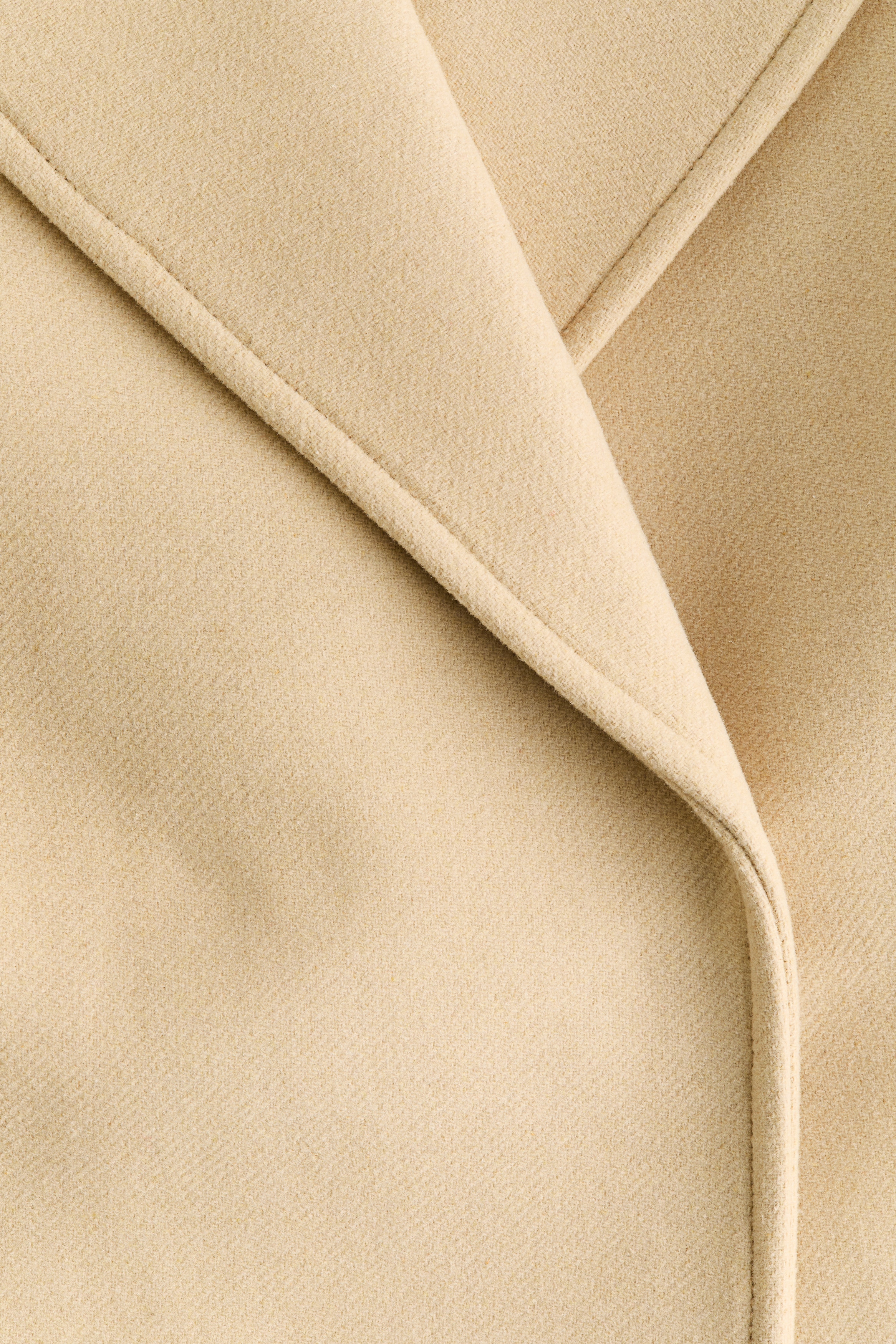 Oversized wool-blend coat
