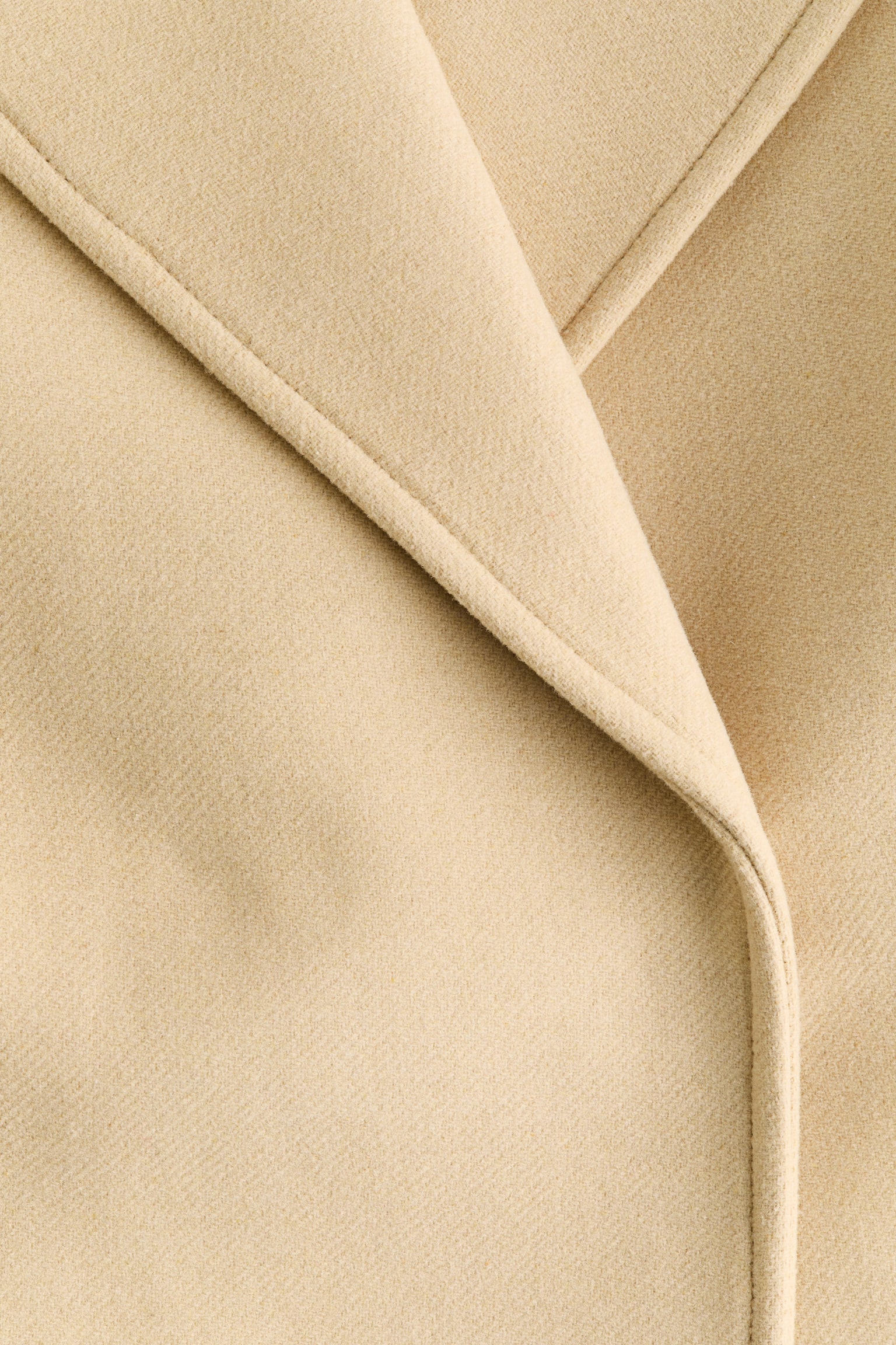 Oversized wool-blend coat - Light yellow - 7