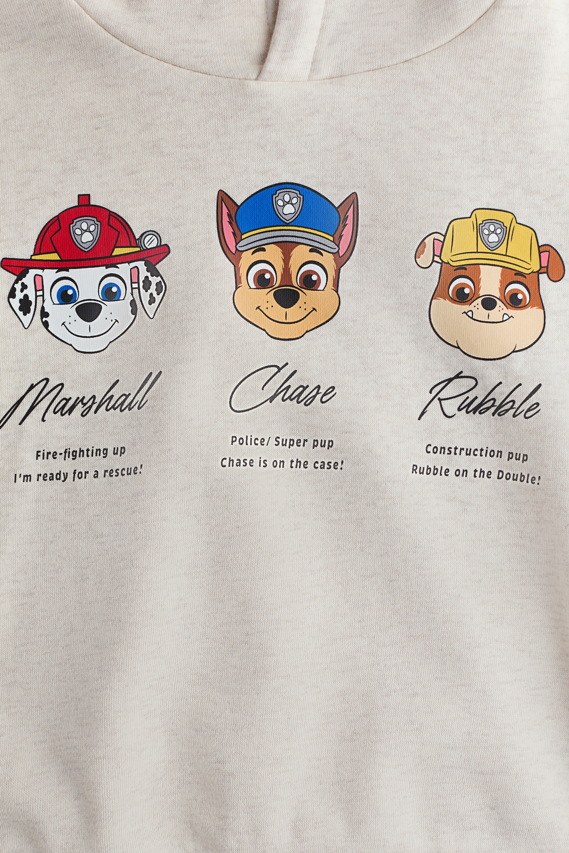 View larger image: Print-motif hoodie - Light beige/Paw Patrol - Kids | H&M GB 2