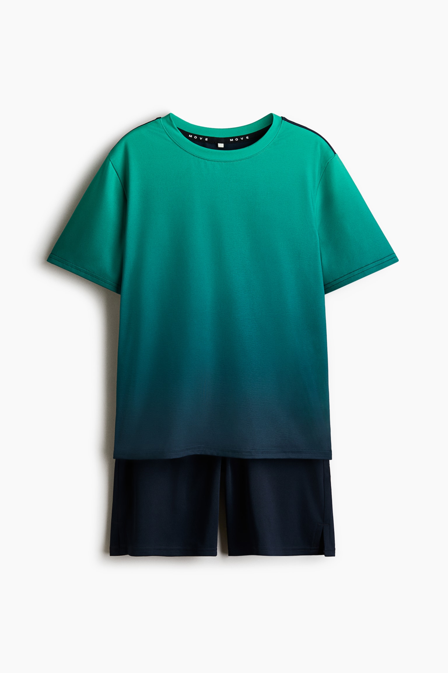 2-teiliges Sportset mit DryMove™ - Grün/Farbverlauf/Knallblau/Grau/Gemustert/Mattblau/Schwarz/Gemustert