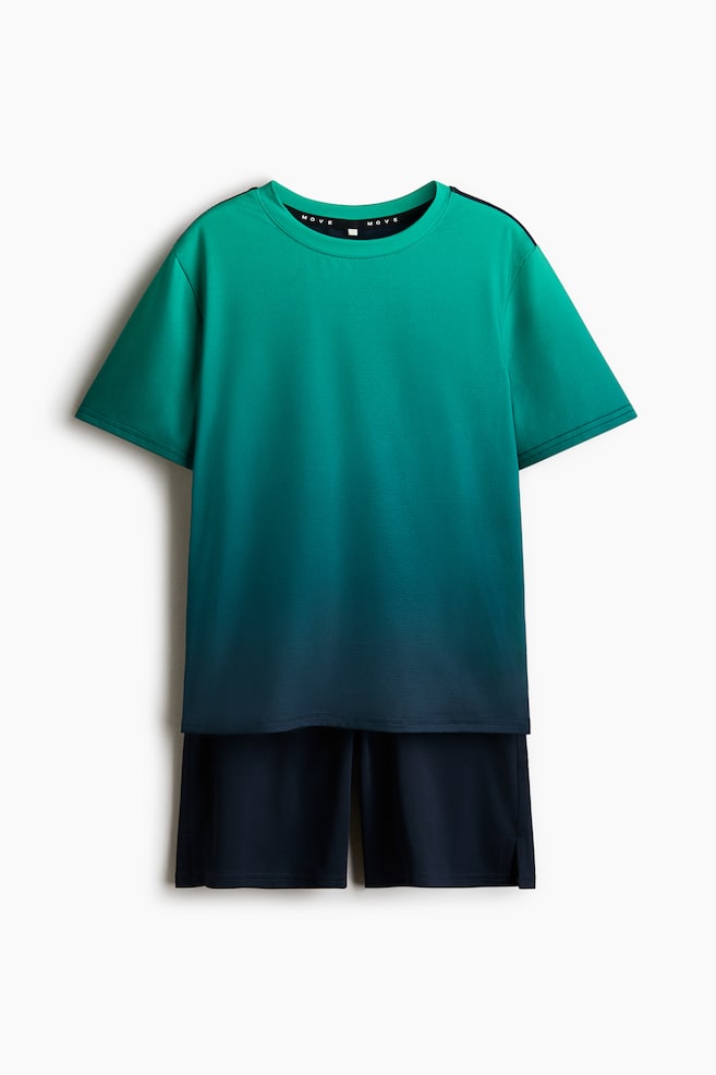 2-piece Sports set with DryMove™ - Green/Gradient/Black/Grey/Bright blue/Green/Patterned/Black/Patterned - 1