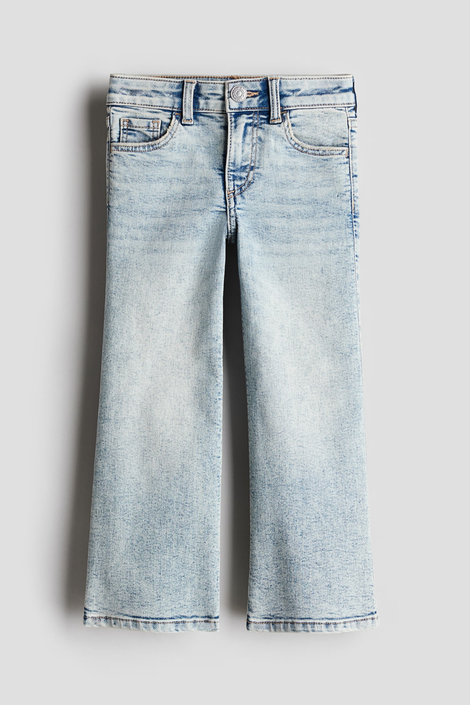 Superstretch Wide Leg Jeans - Light denim blue - 1