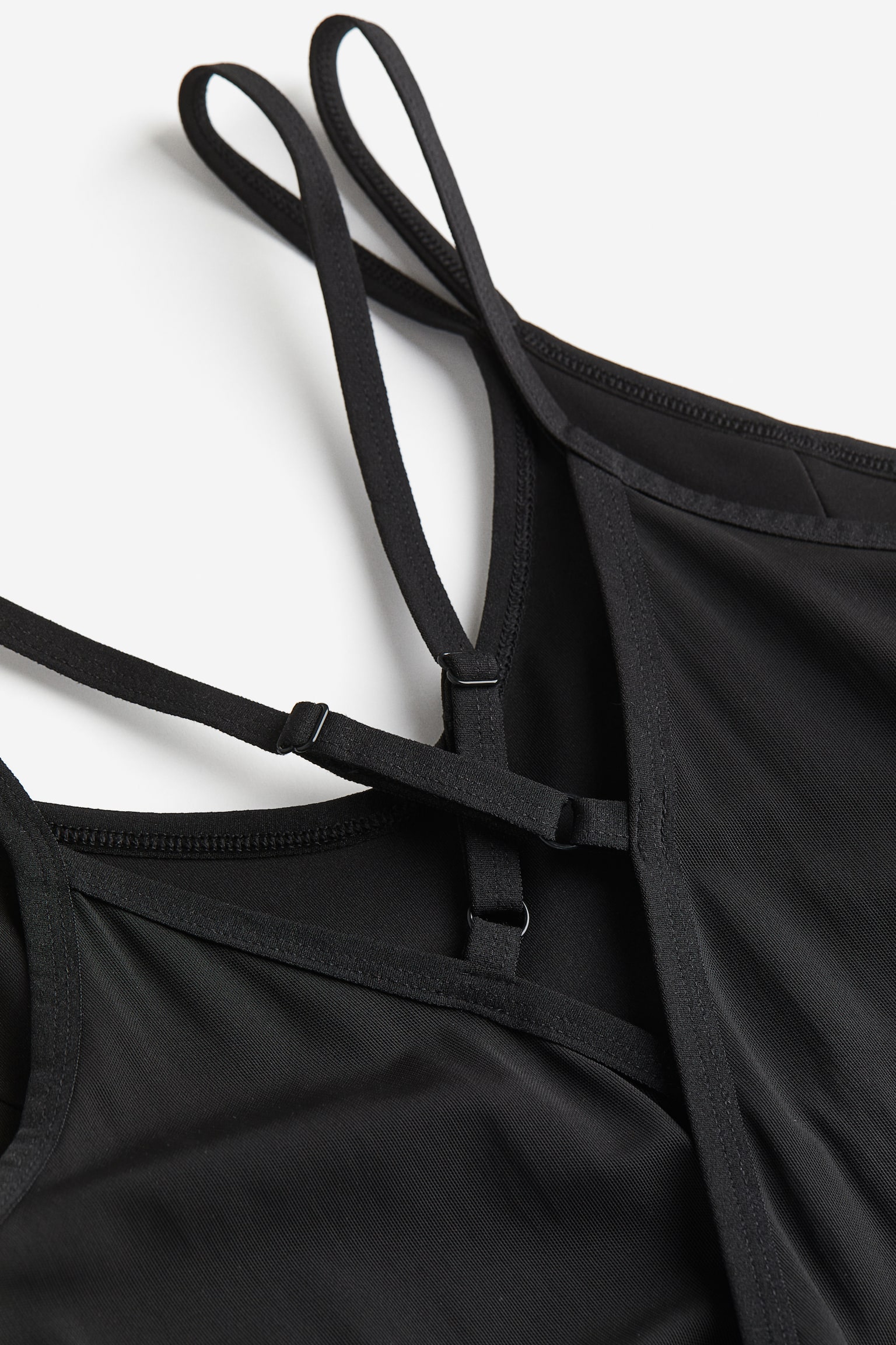 Mesh Detail Activewear Unitard In DryMove™ - Black - 3