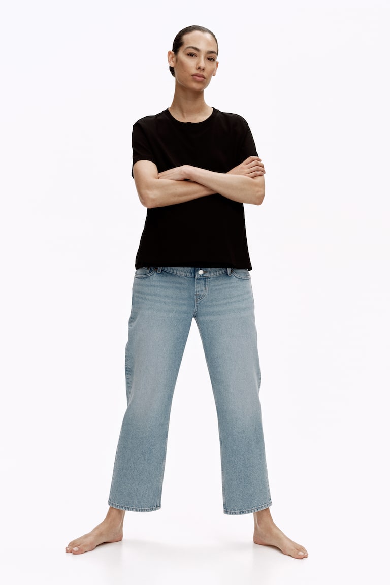 MAMA Straight Ankle Jeans
