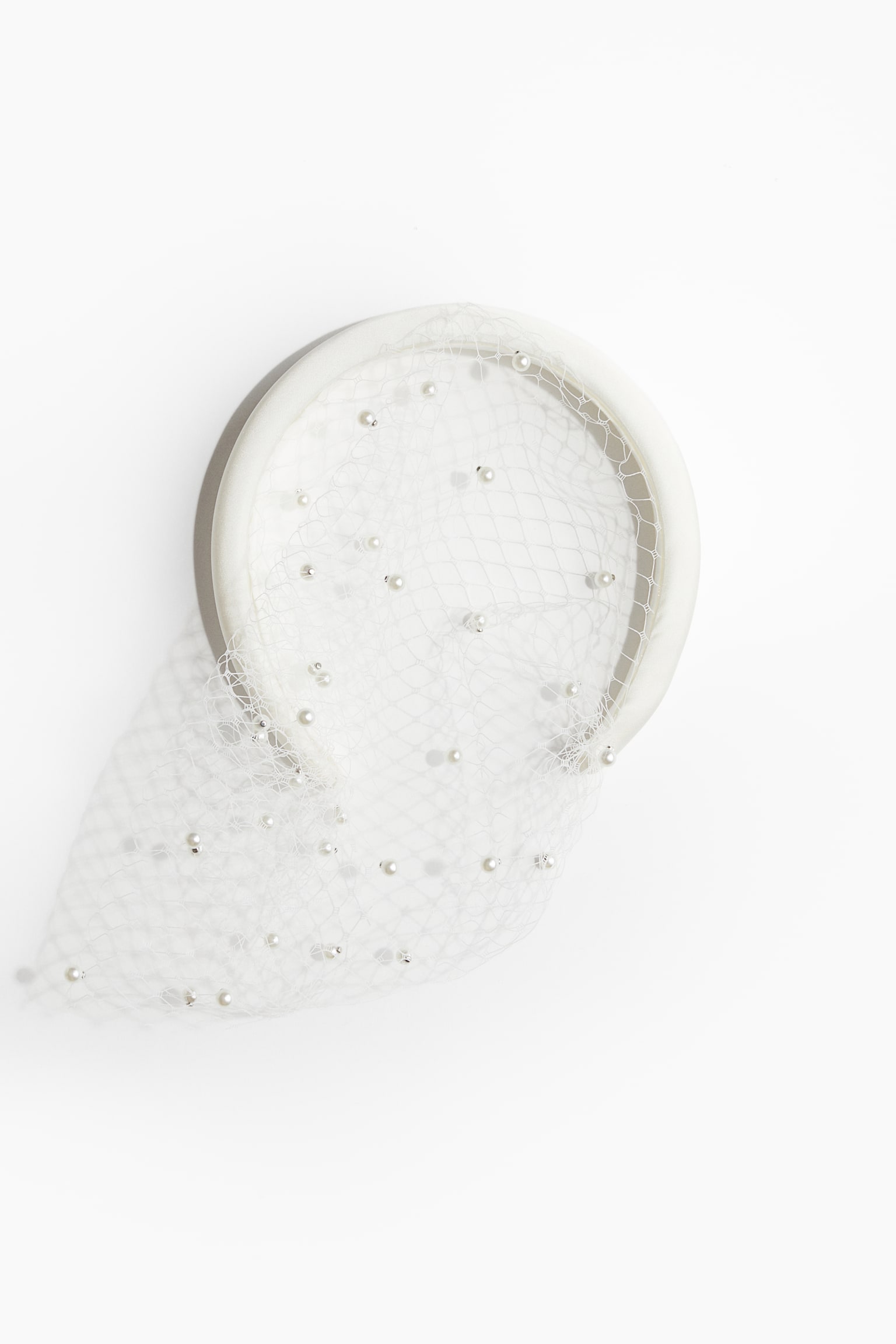 Veiled Headband - White - 1