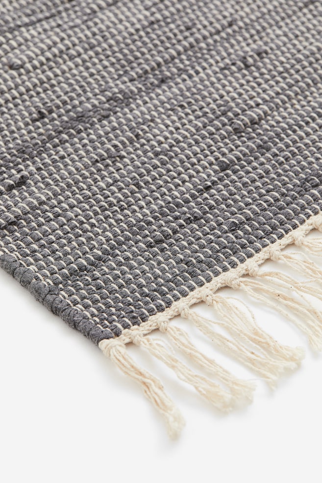 Cotton rag rug - Grey/Natural white/Light grey - 3