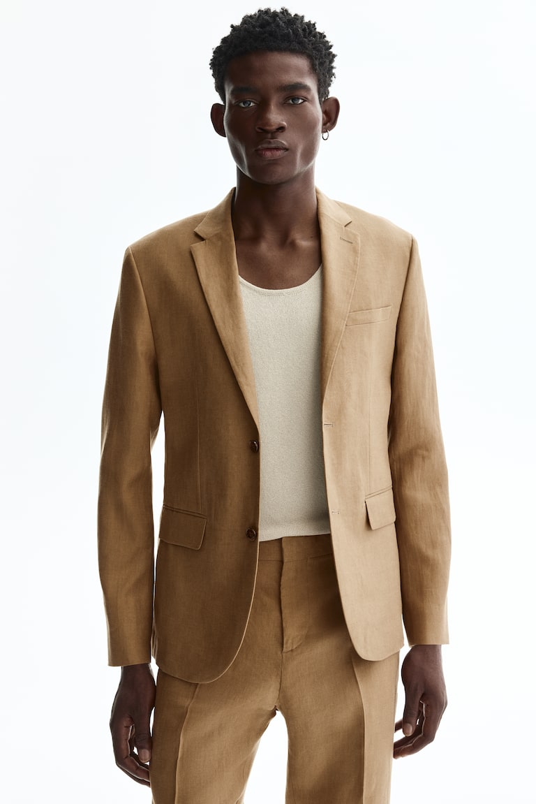 Laneni sako Slim Fit