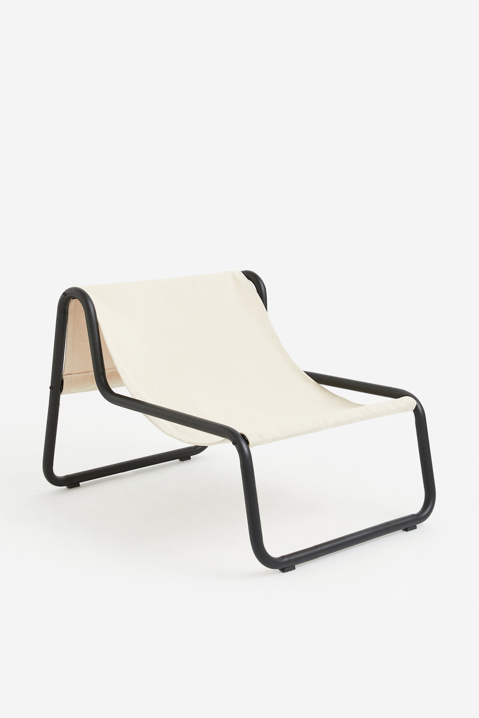 Metal lounge chair - Black/Yellow - 1