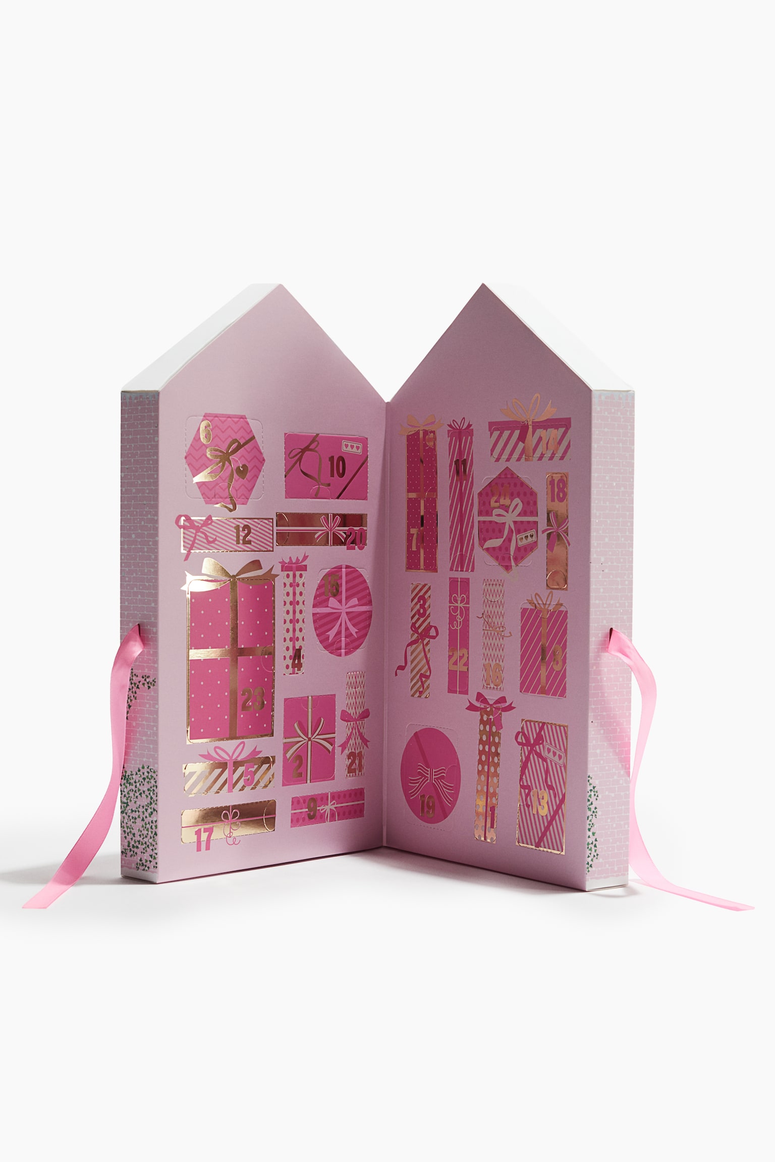 Calendário do Advento com produtos de maquilhagem - Rosa - 3