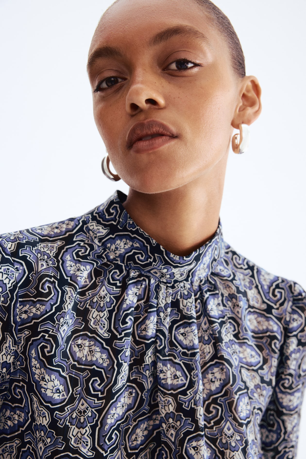 Stand-Up Collar Blouse - image 3