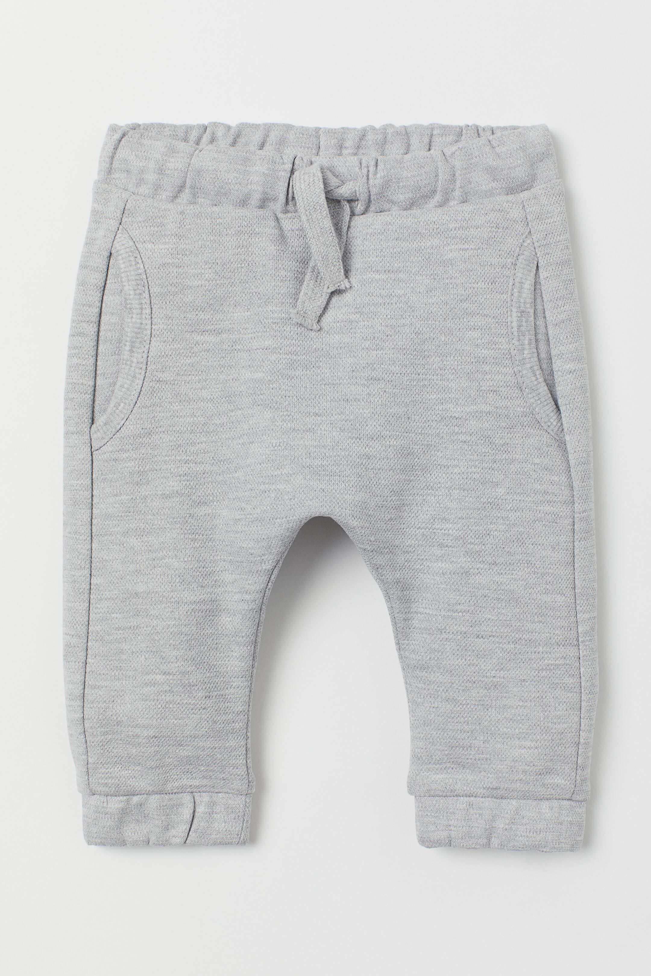 View larger image: Piqué joggers - Light grey marl - Kids | H&M 1
