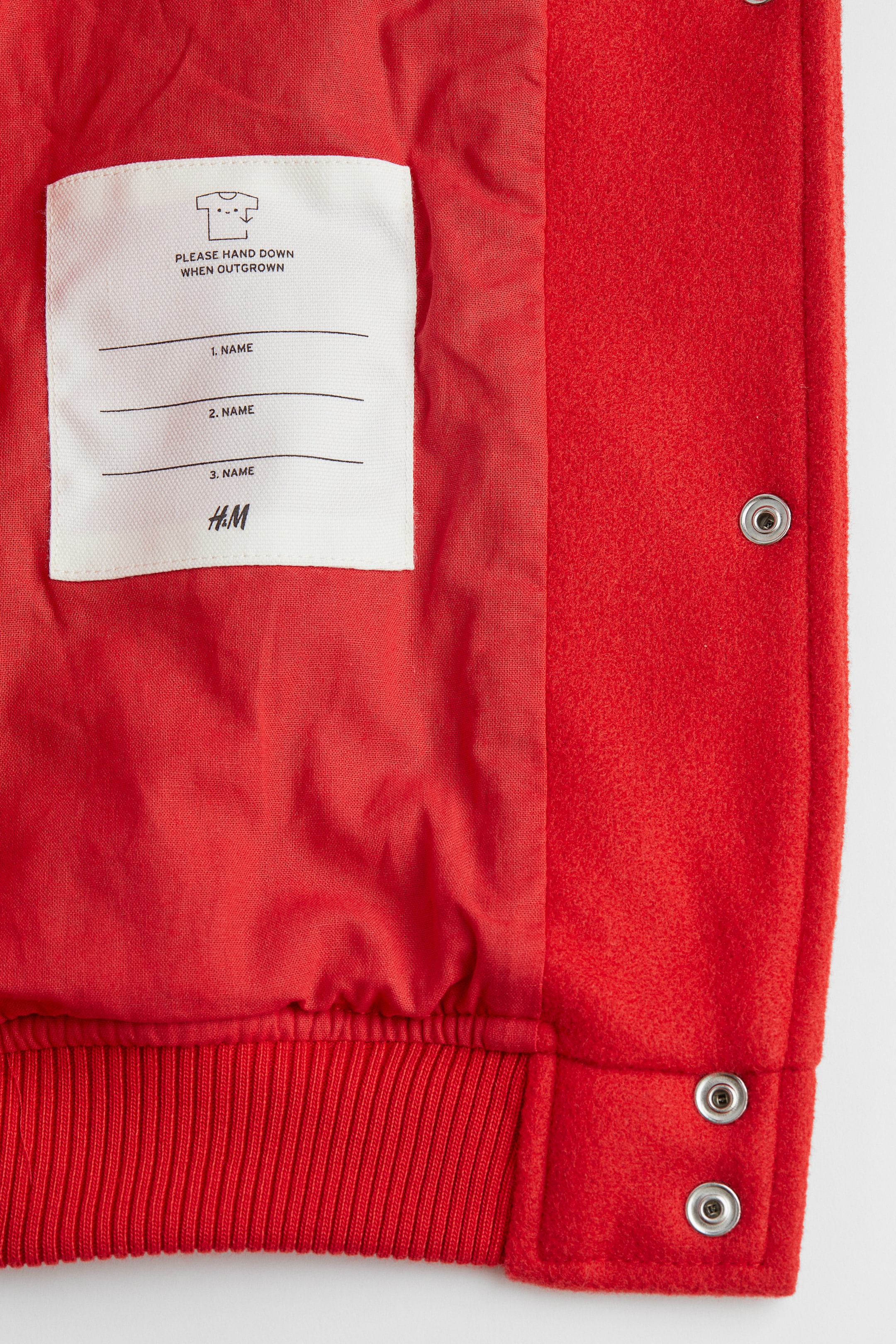 הצגת תמונה גדולה יותר: ז'קט בייסבול - אדום/M - Kids | H&M IL 2