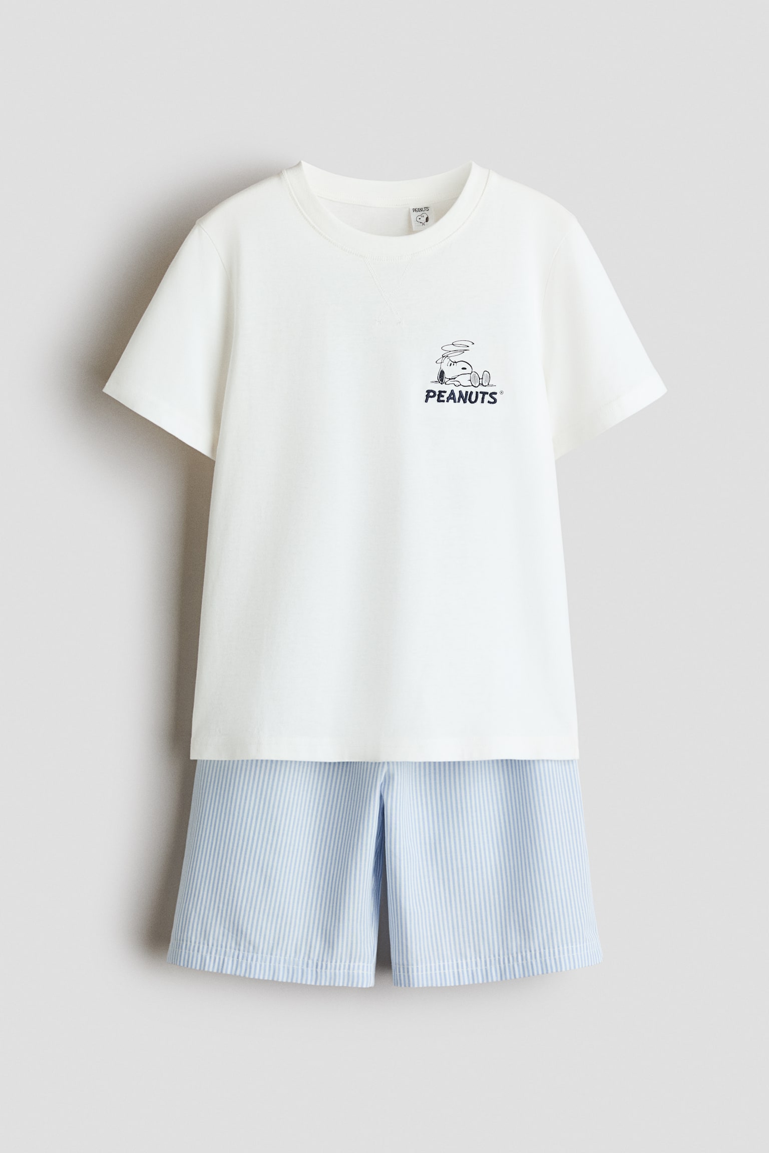 Pyjama en coton avec motifs imprimés - Blanc/Snoopy