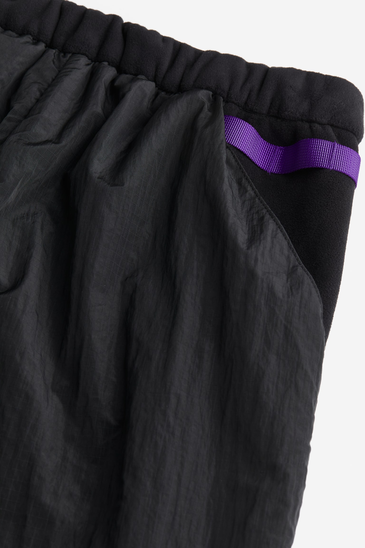 Loose Fit Fleece sports trousers - Black - 2