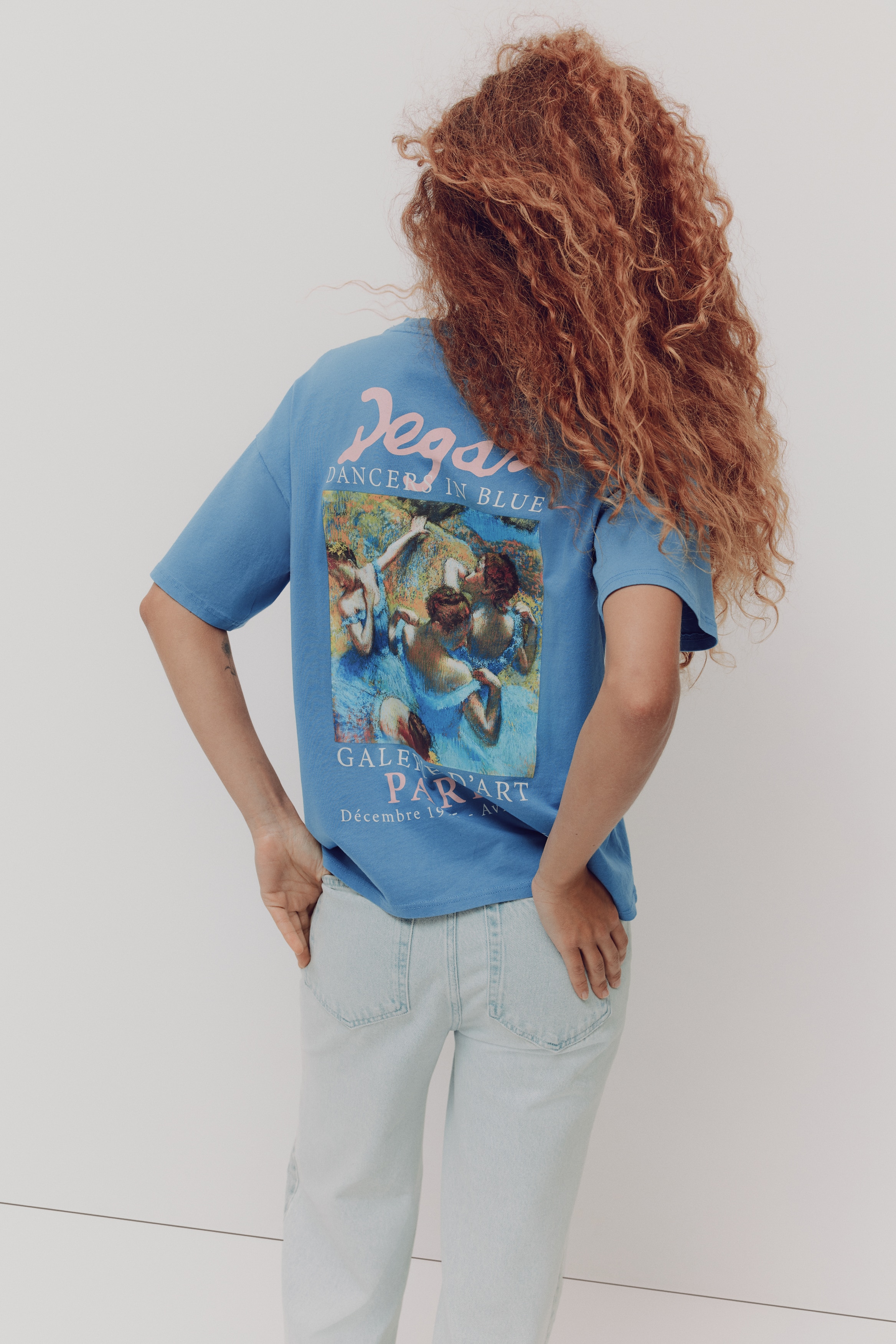 Oversized print-motif T-shirt
