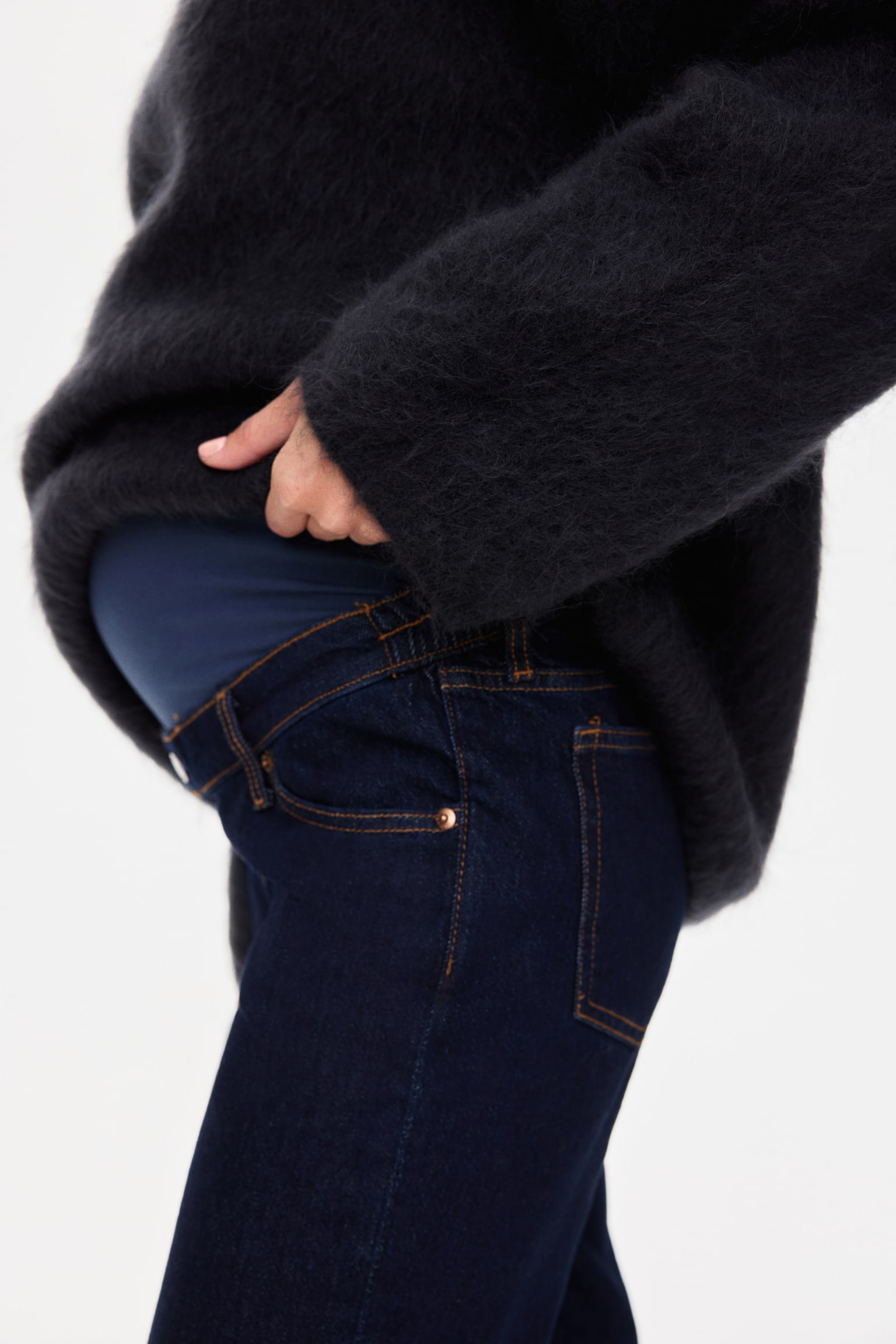MAMA Straight jeans - Navy denim blue/Black/Dark denim blue/Denim blue/Dark denim grey/Black/Washed out/Cream/Denim blue - 3