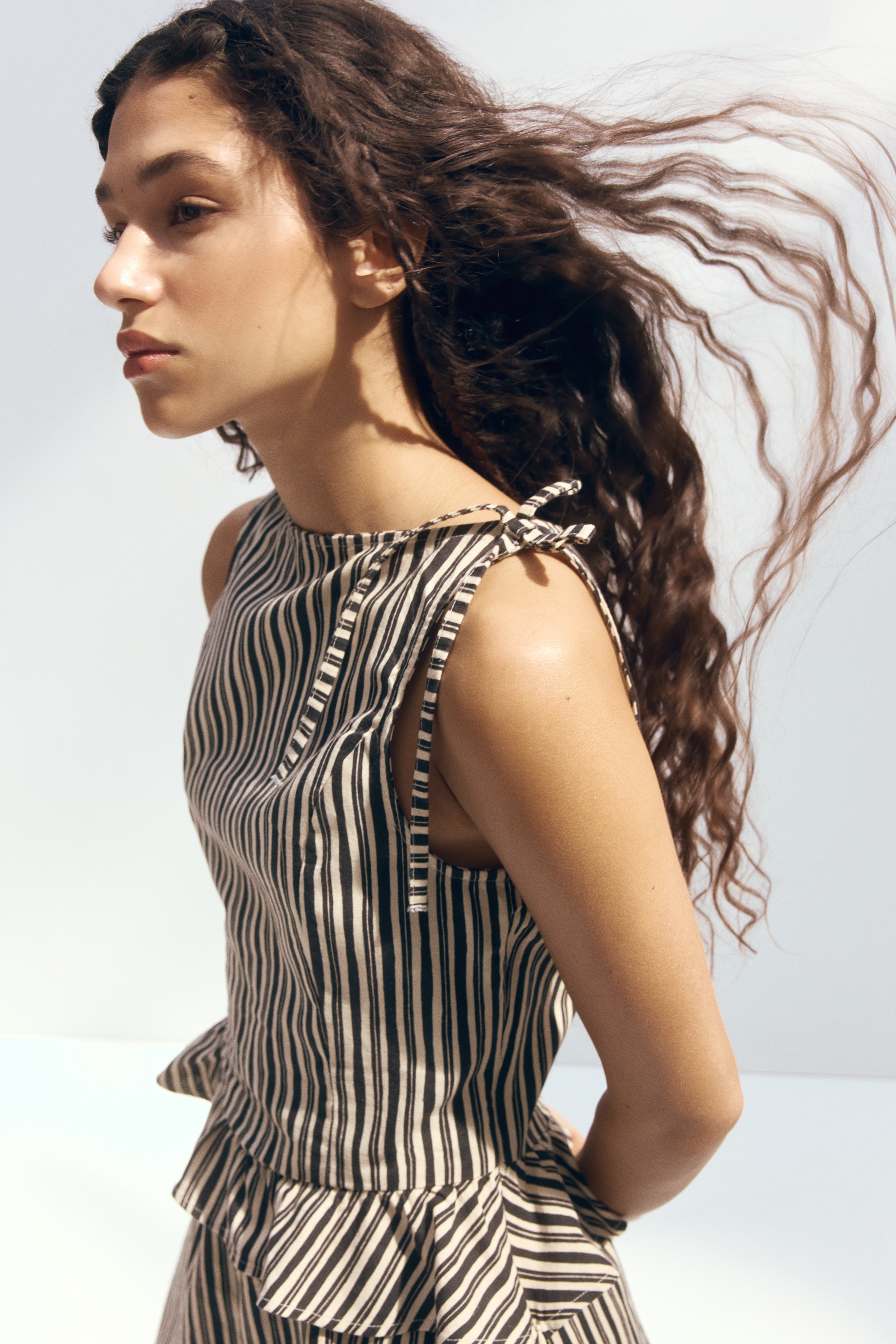 Linen-Blend Peplum Top from H&M - $16.99