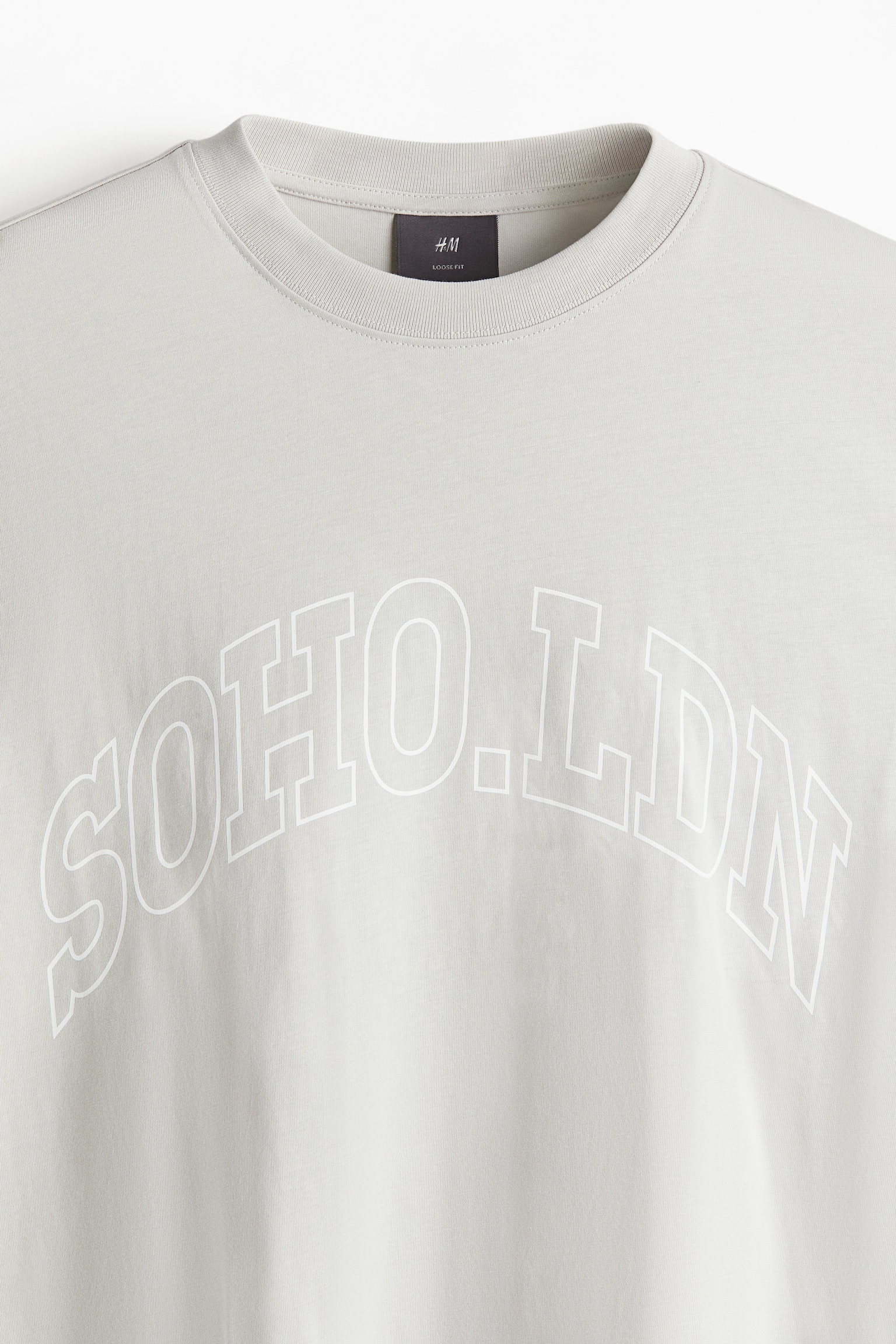 ルーズフィット プリントTシャツ - ライトグレー／Soho LDN/ブリックレッド/ホワイト／ロサンゼルス/スティールグリーン／Soho Heights/dc/dc/dc - 8