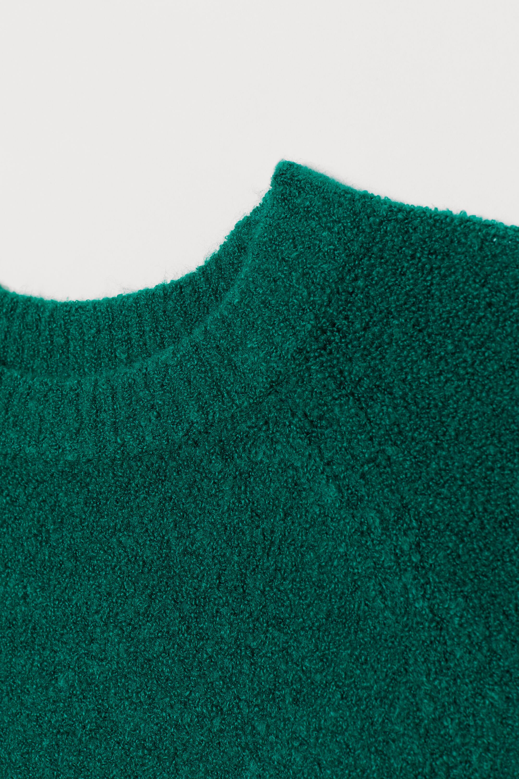 Fine-knit Sweater - Long sleeve - Emerald green - Ladies | H&M US