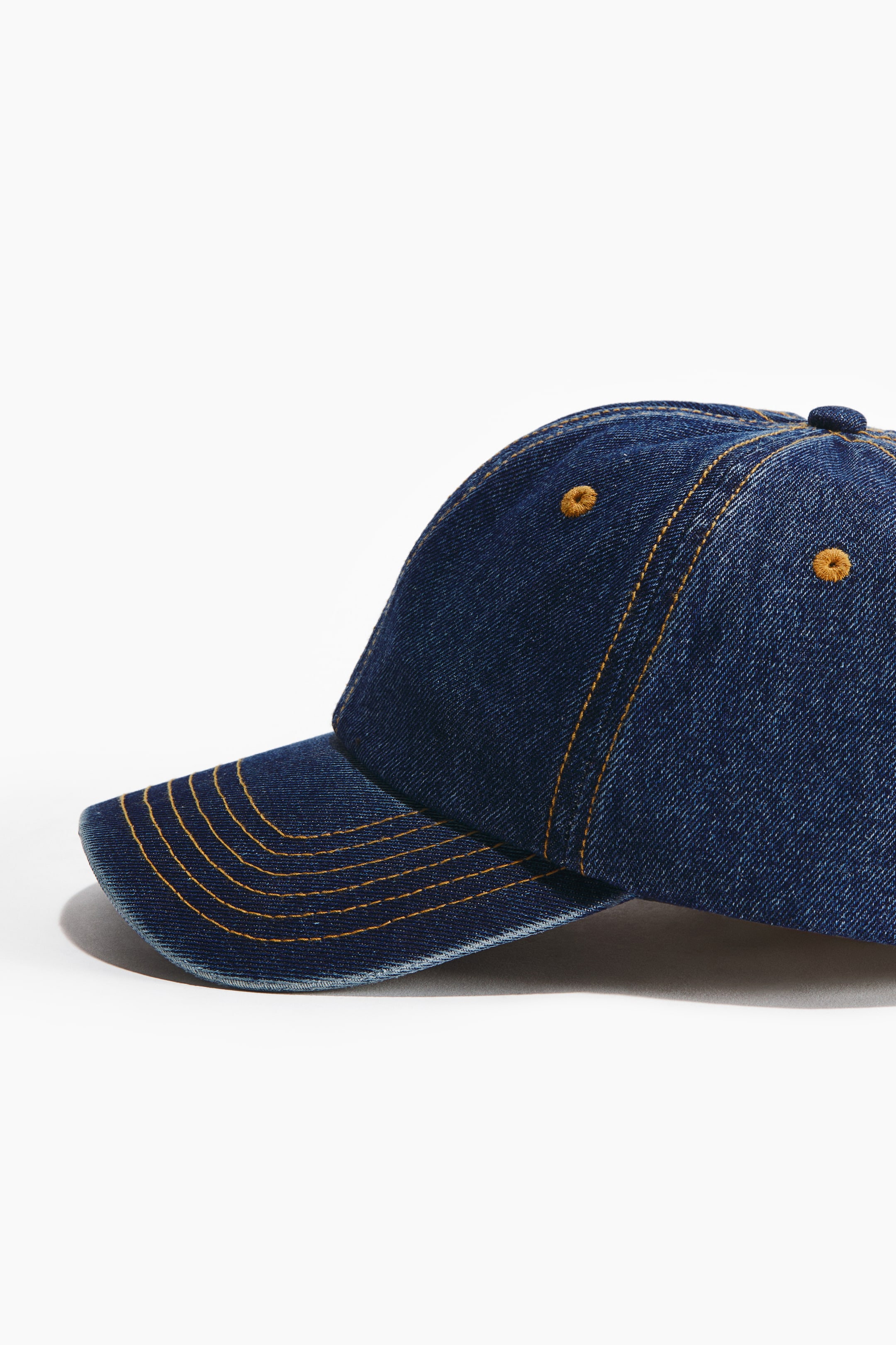 Ampliar la imagen: Gorra en sarga de algodón - Azul denim oscuro - Men | H&M MX 2