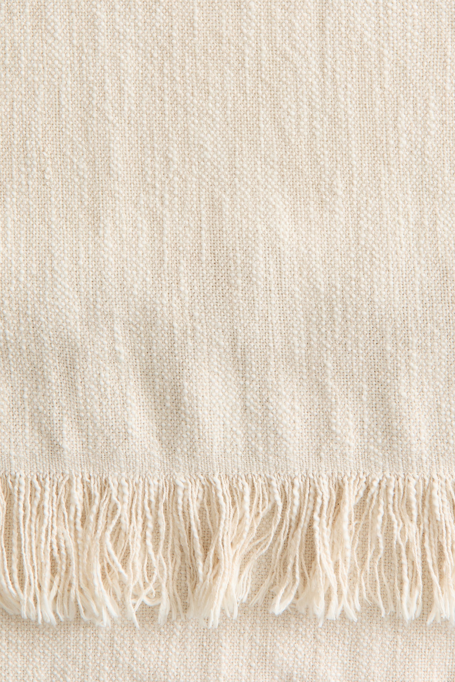 Cotton-blend blanket-Light beige - 3