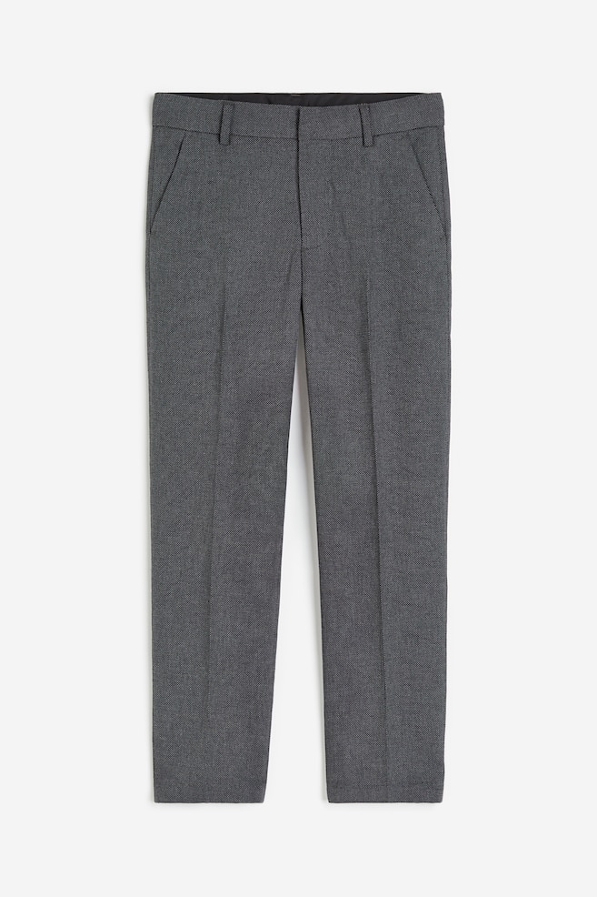 Textured suit trousers - Dark grey/Navy blue/Sage green/Pigeon blue/dc - 1