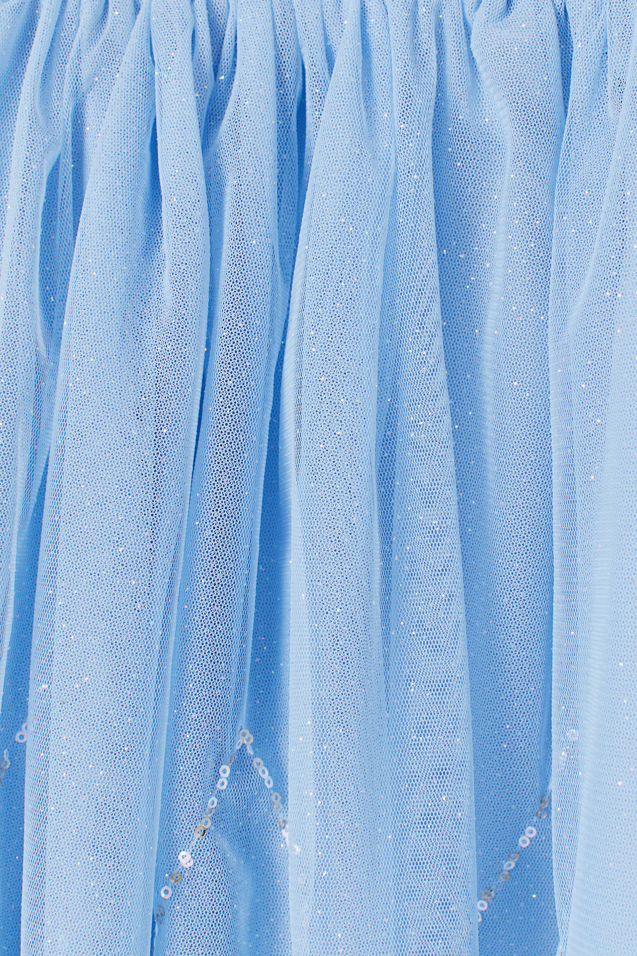 View larger image: Jersey dress with tulle skirt - Light blue/Frozen - Kids | H&M HK 2