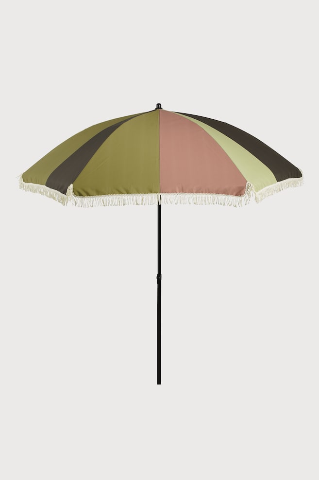 Vippende parasol - Grøn/Pink - 1