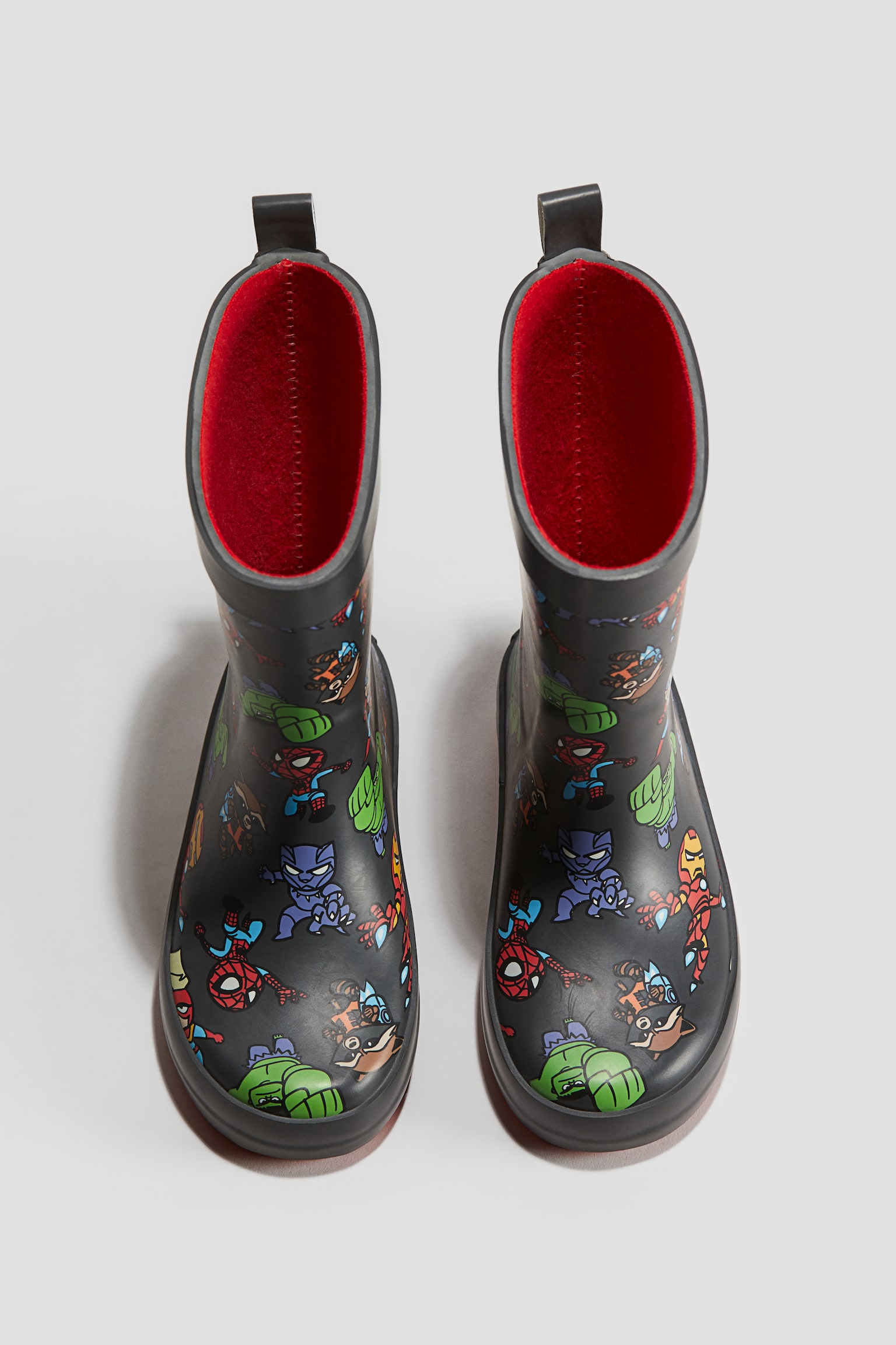 Printed wellingtons - Black/Marvel Comics - 3