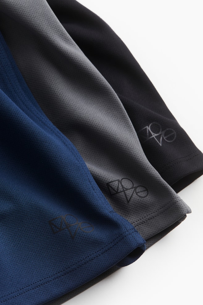 3-pack DryMove™ mesh sports shorts - Dark blue/Black - 6