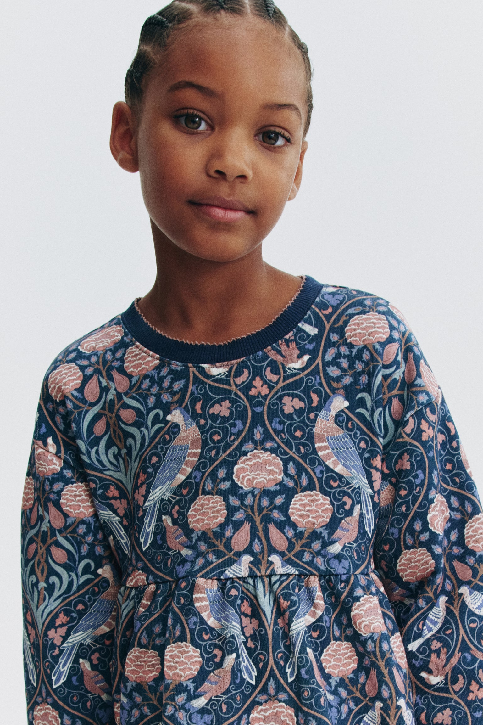 Детское платье H&M Printed Sweatshirt, цвет: Тёмный синий — фото 4