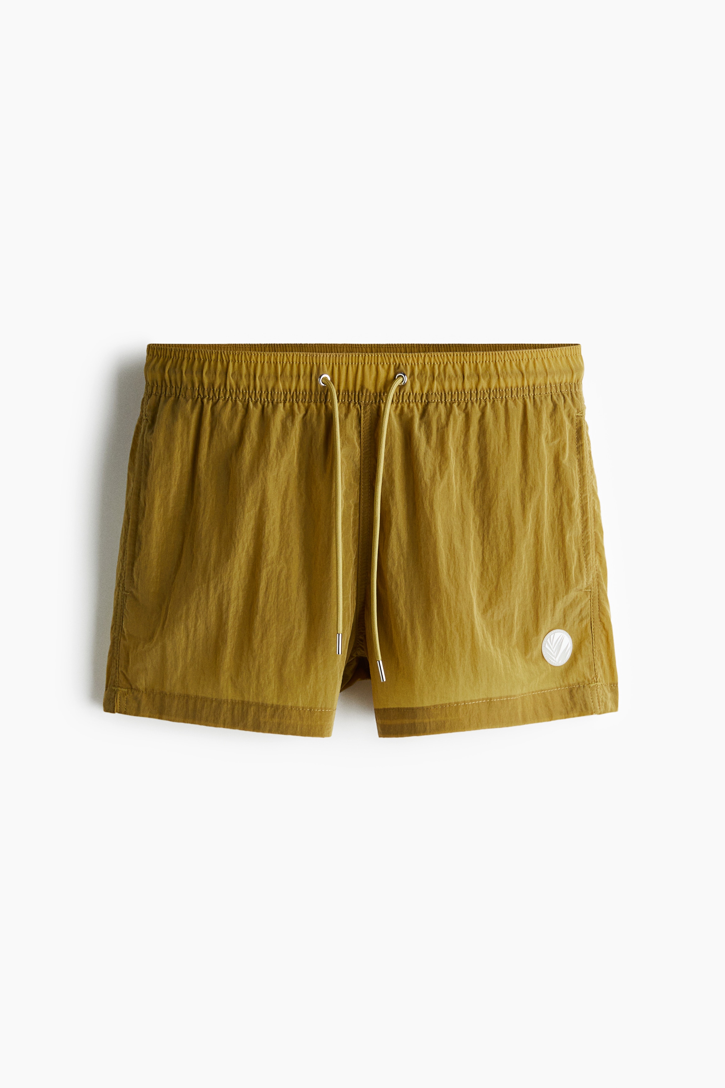 Nylon swim shorts - Olive green/Dark khaki green/Rust brown